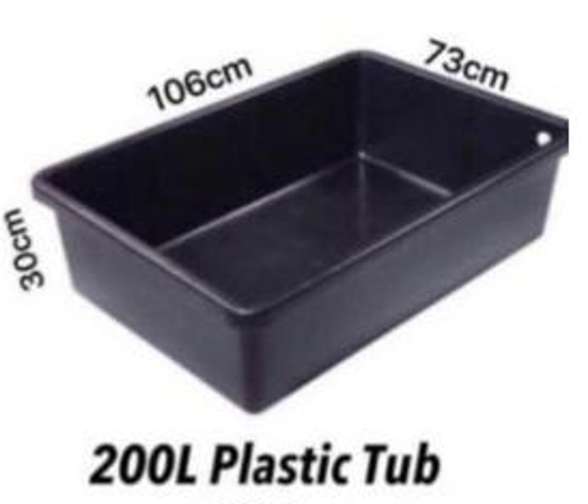 200L Plastic Tub (blue color)
