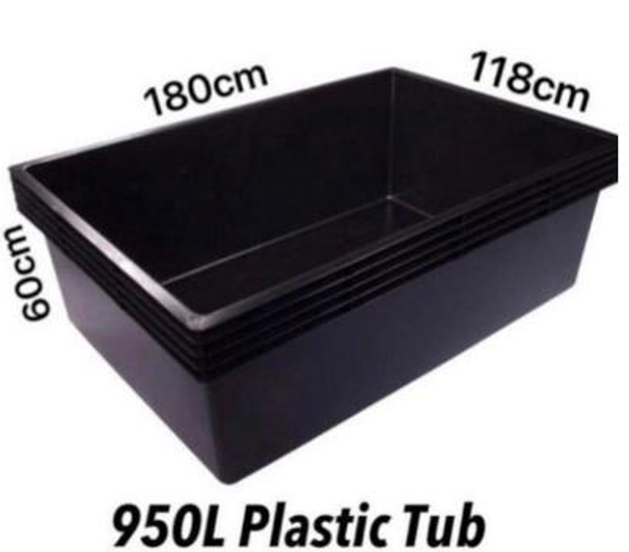 950L Plastic Tub ( blue color)