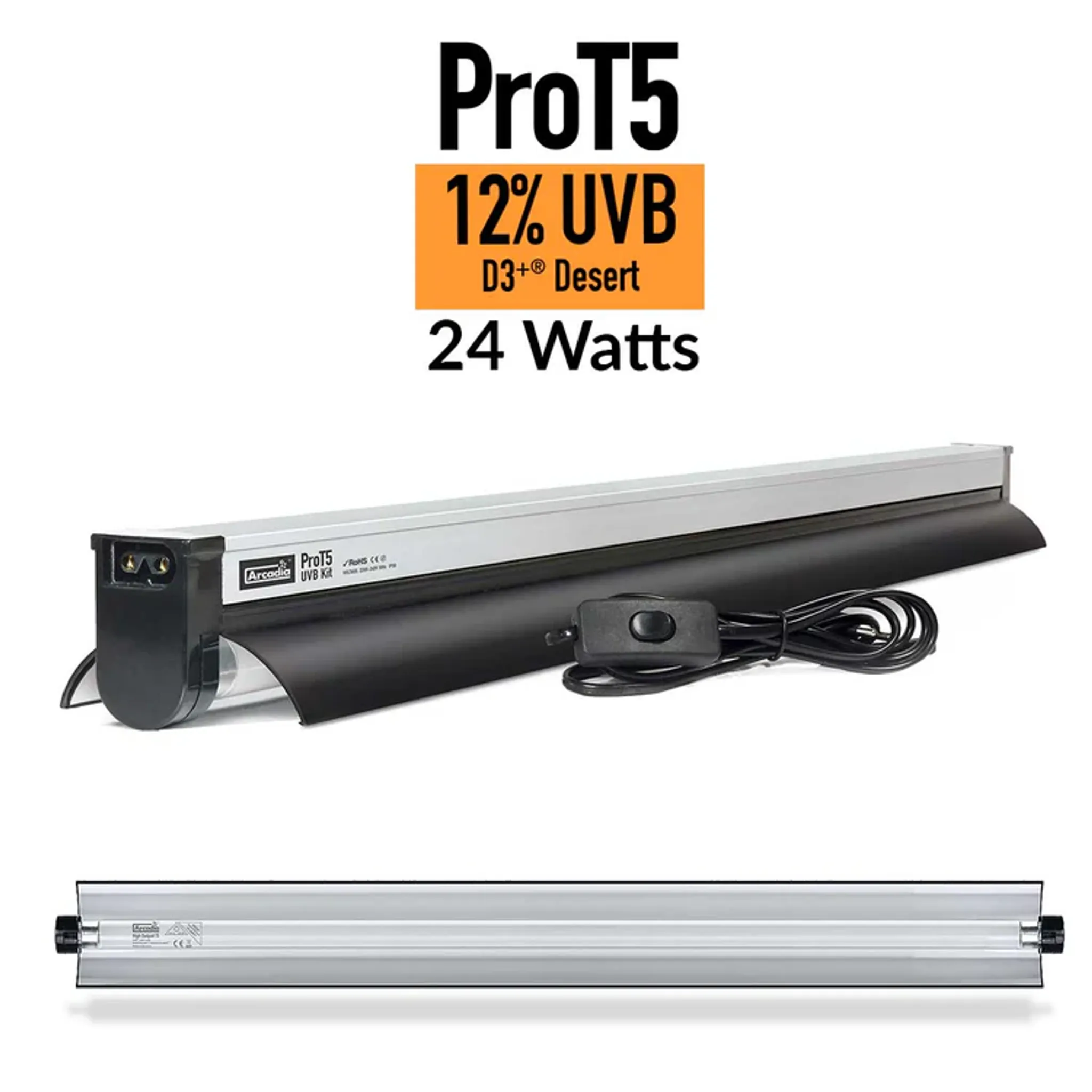 Arcadia PRO T5 UVB KIT With 12% Desert Lamp