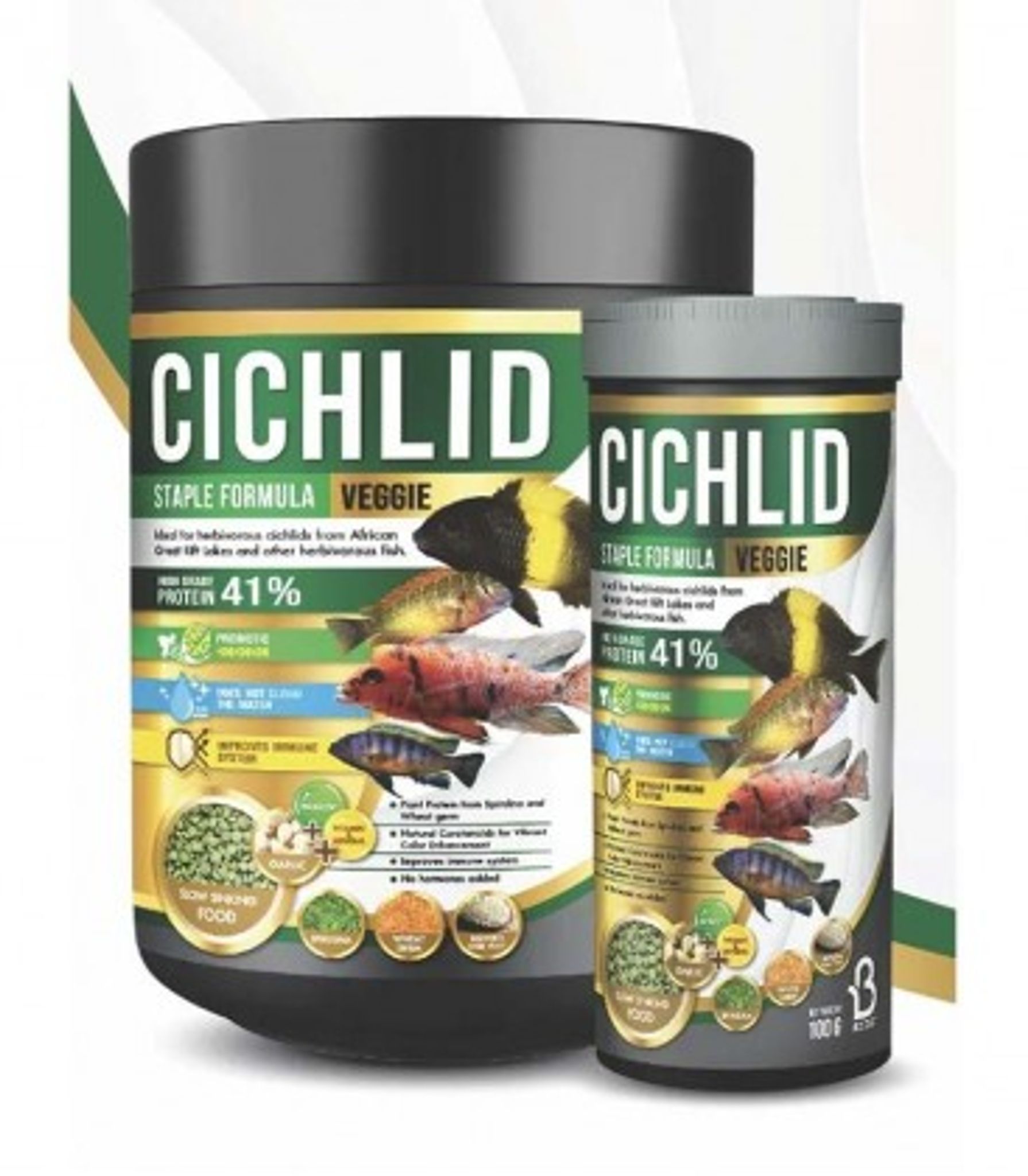 Boost Cichlid Staple Formula Veggie 500g (Slow Sinking) (PCN00803)
