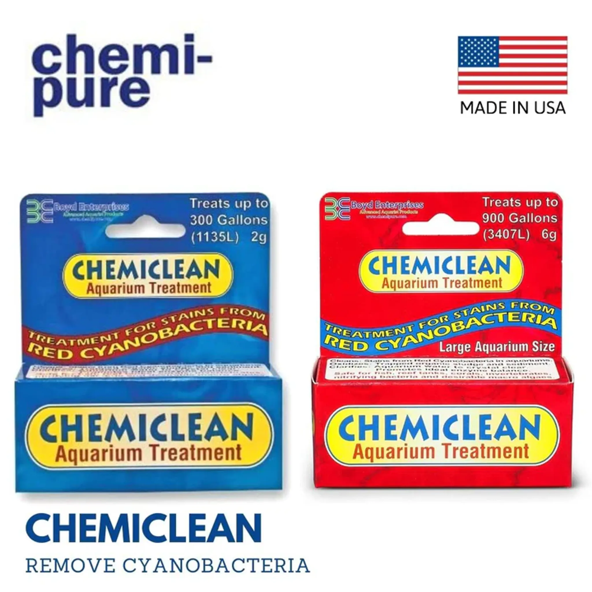 Boyd ChemiClean: Advanced Aquarium Cyanobacteria Algae Remover for Clear Water