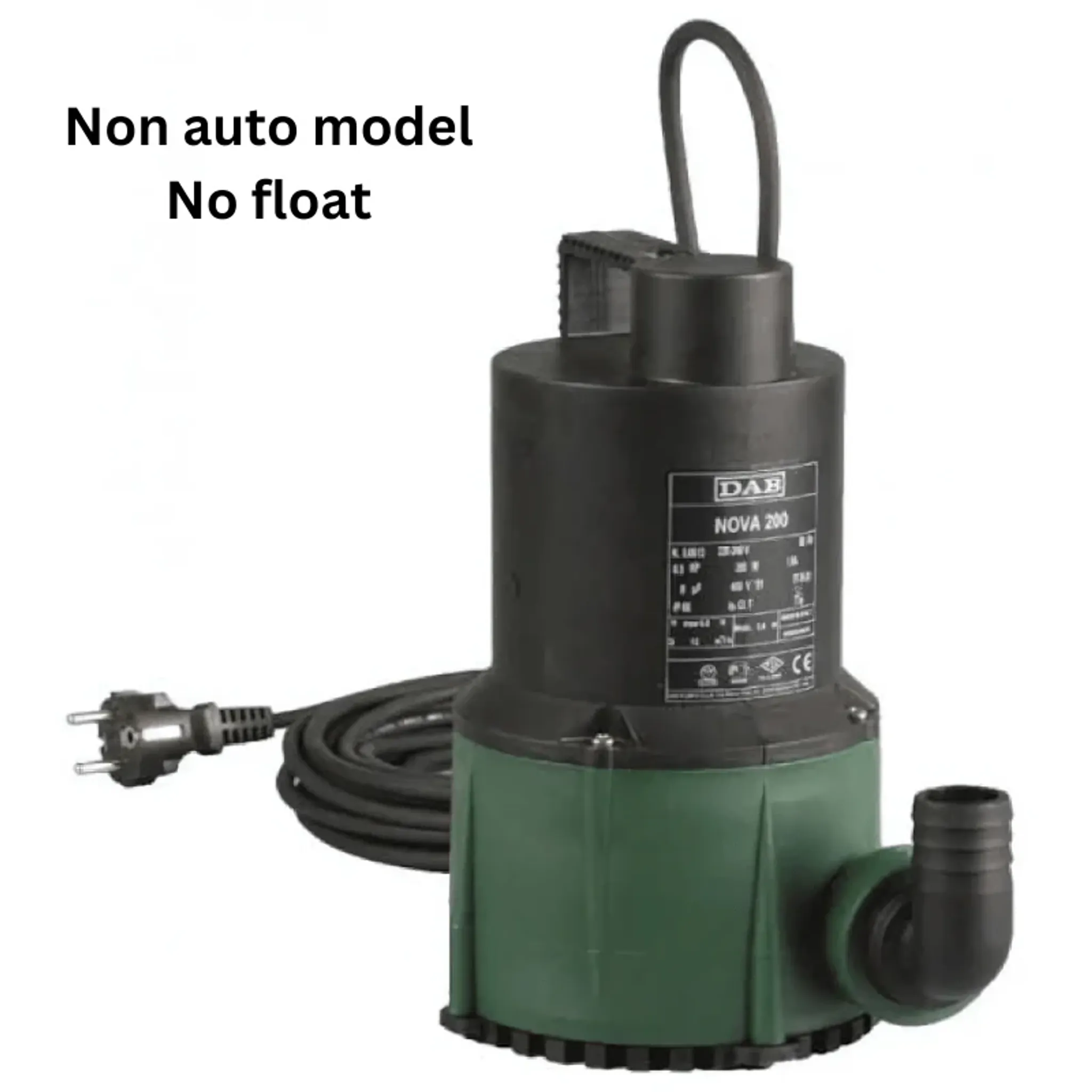 DAB NOVA 200 Submersible Pump (Non-Auto w/o Float) 5m cable