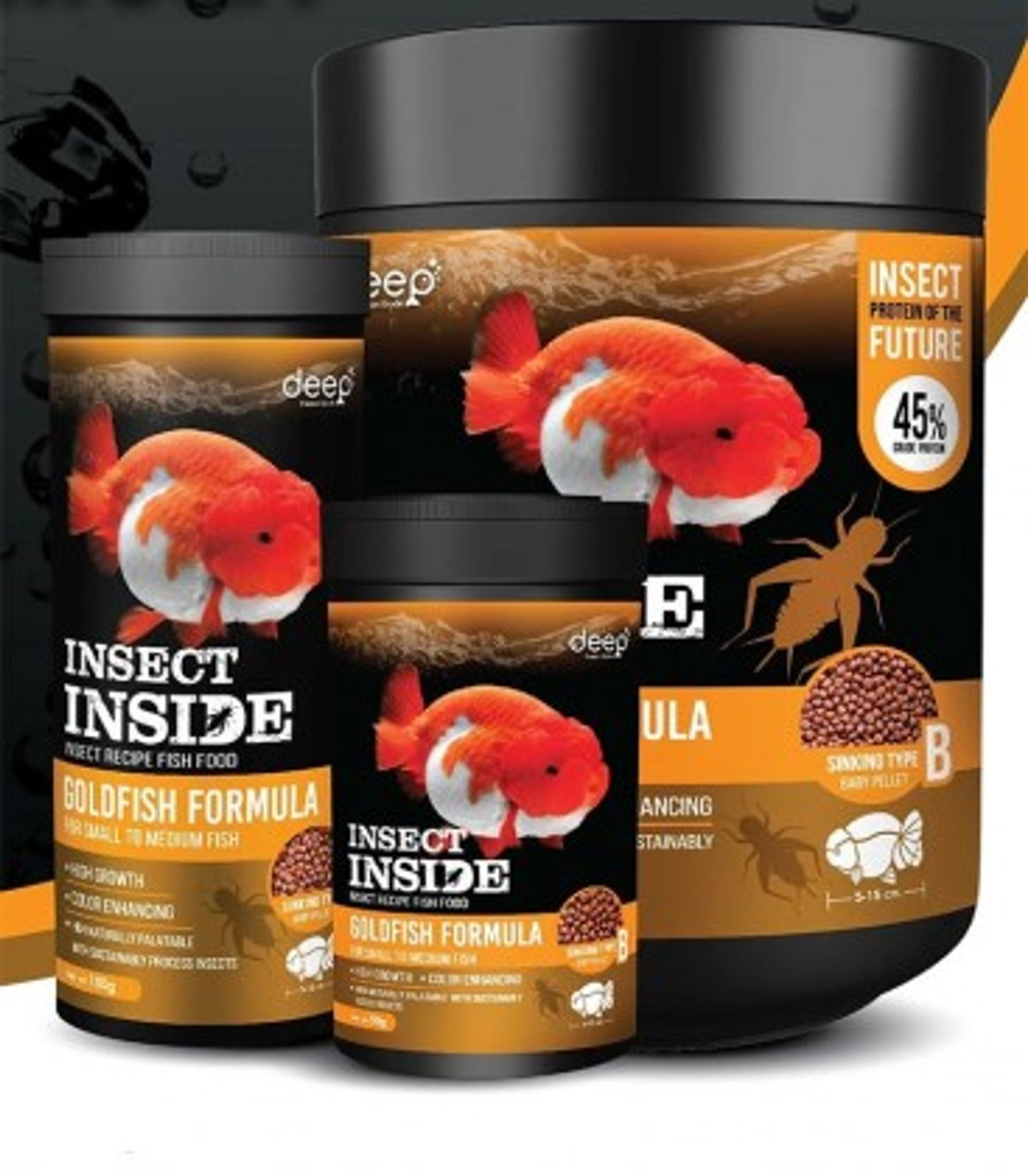 Deep Goldfish Formula Insect Inside (Sinking Pellet) 100g B 1mm (PCN50389)
