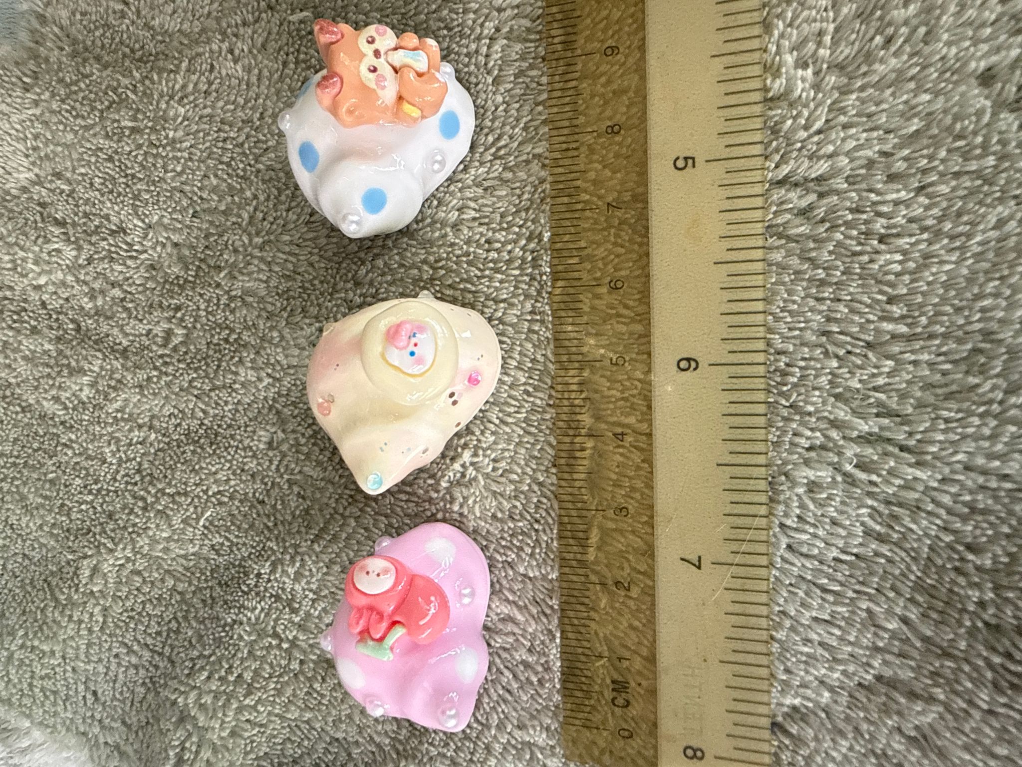 Hermit crab replacement shells (opening 1.3cm roughly)