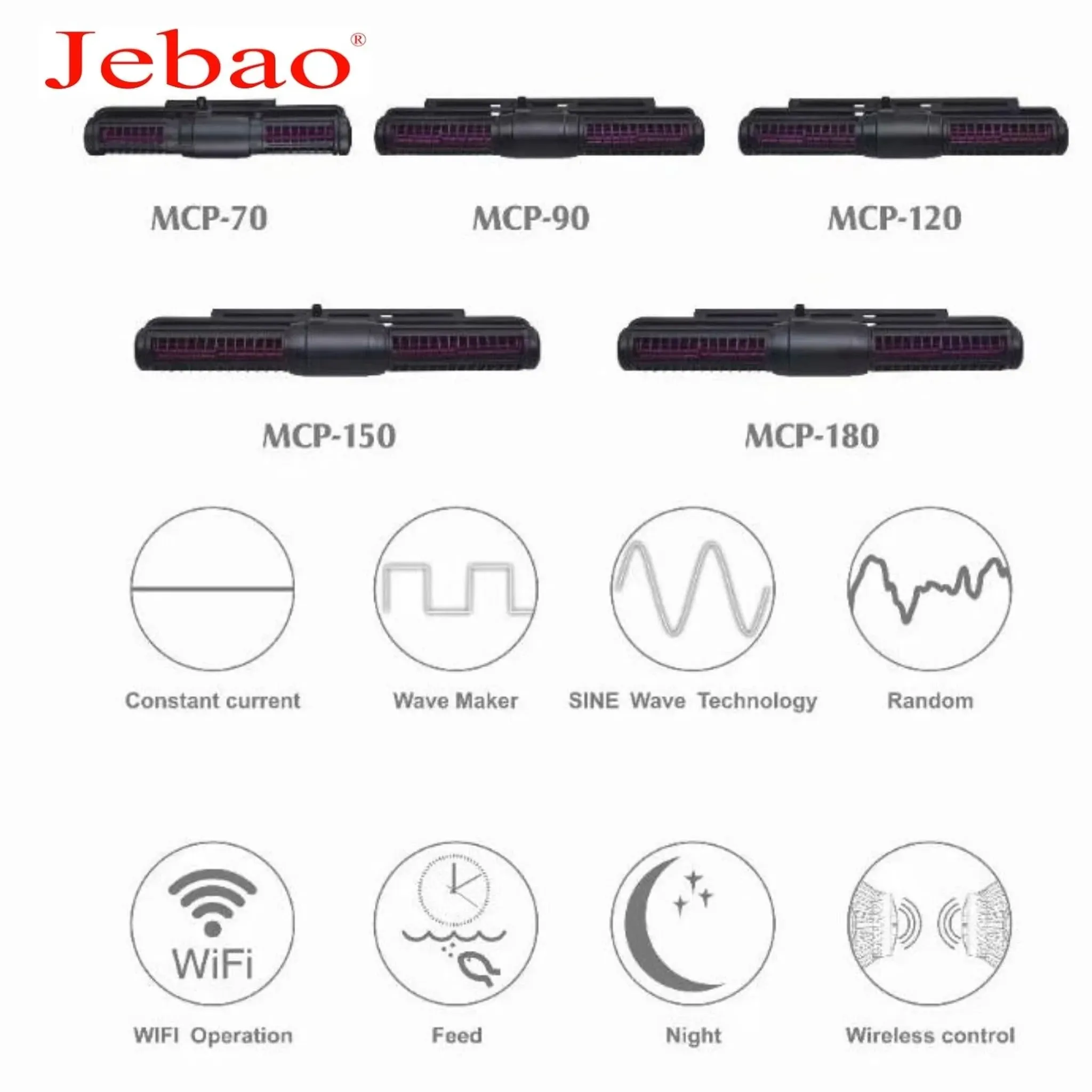 Jebao Crossflow Wavemaker (WIFI) MCP-120
