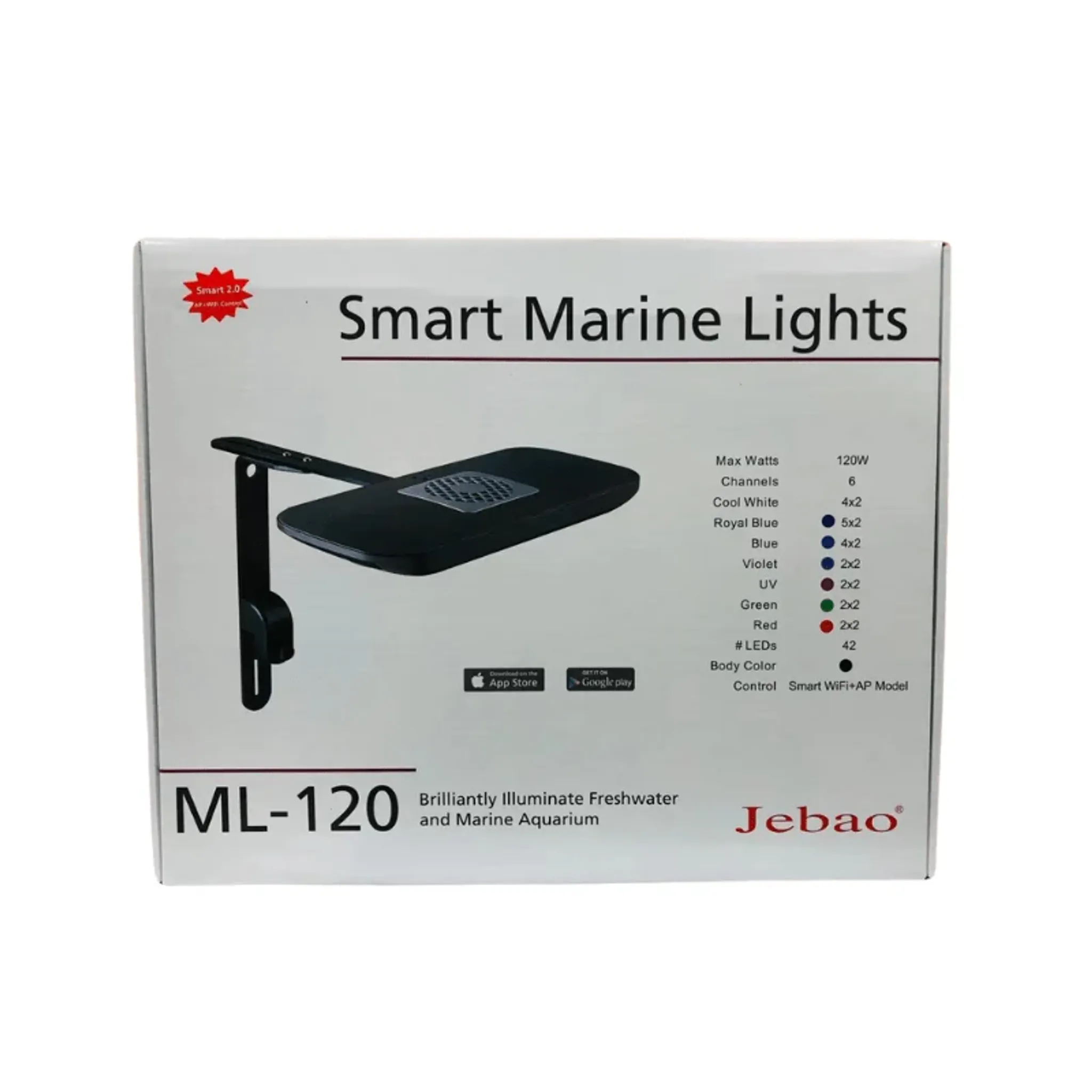Jebao ML-120 Marine Led Light (for Reef Aquarium Fish Tank)