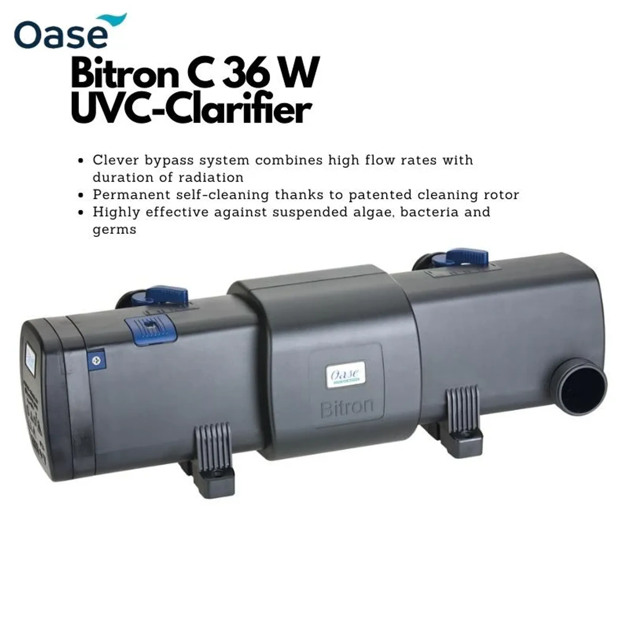 OASE Bitron C 24W-110W (UVC Clarifier) (patent self cleaning design)