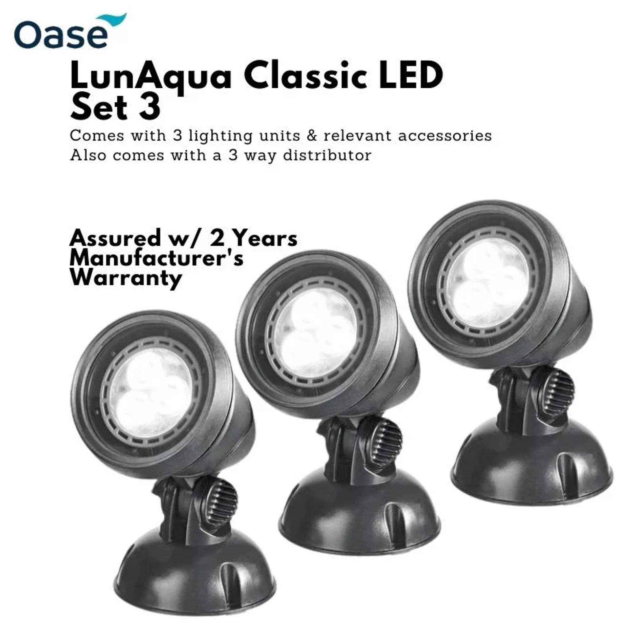 OASE LunAqua Classic LED spotlight (SET 3)