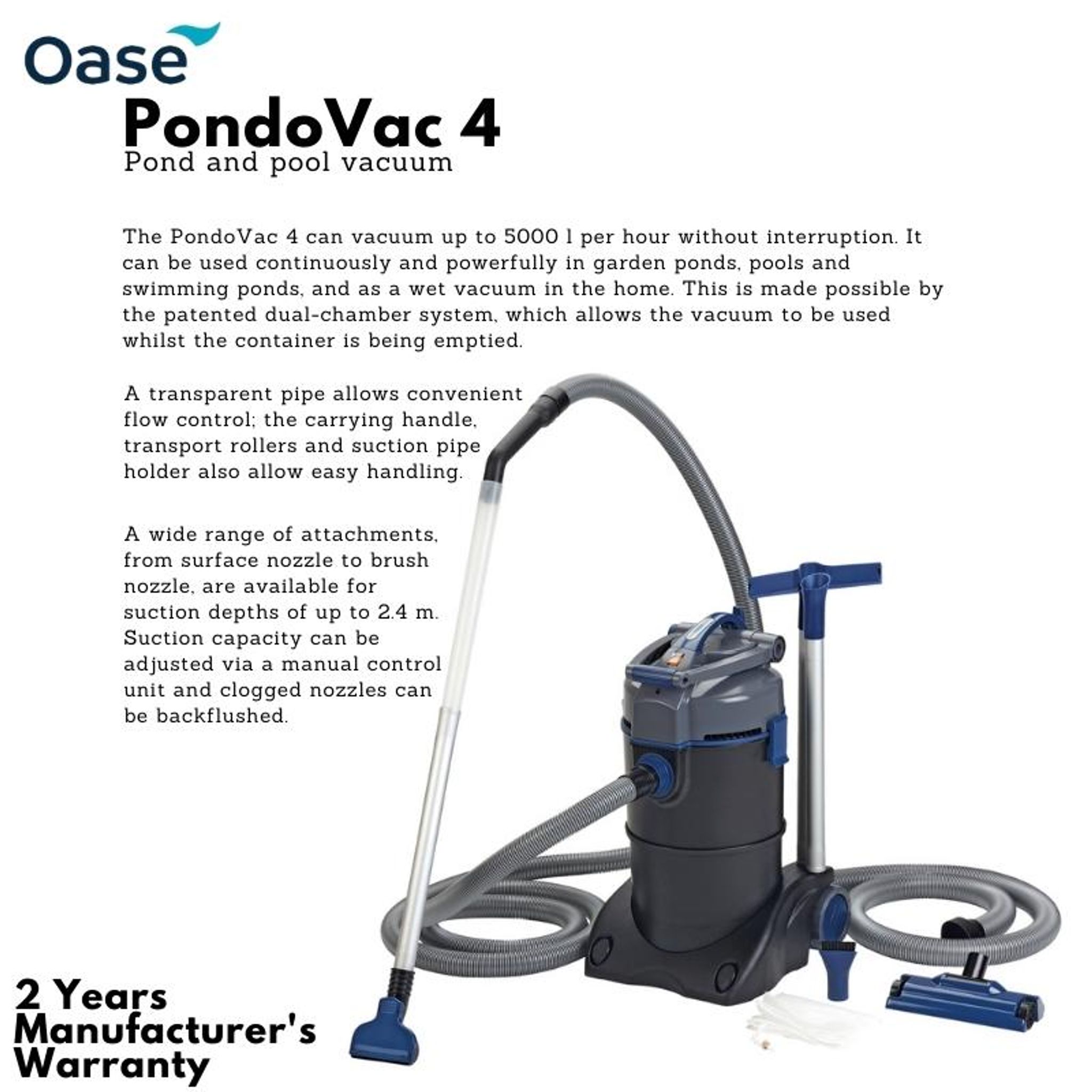 OASE PondoVac 4 Pool & Pond Vacuum cleaner