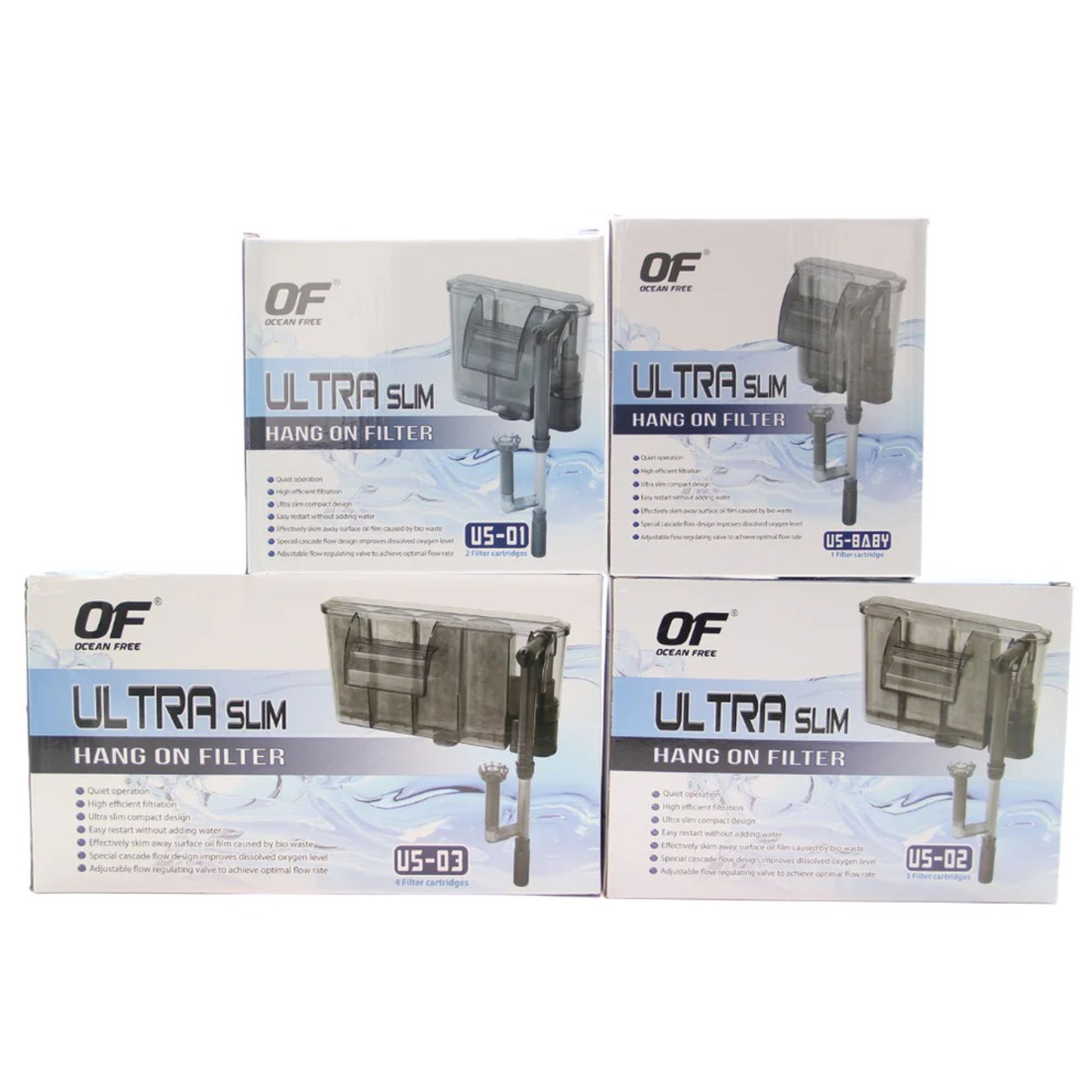 Ocean Free Ultra Slim Hang On Filter Series (Options Available)