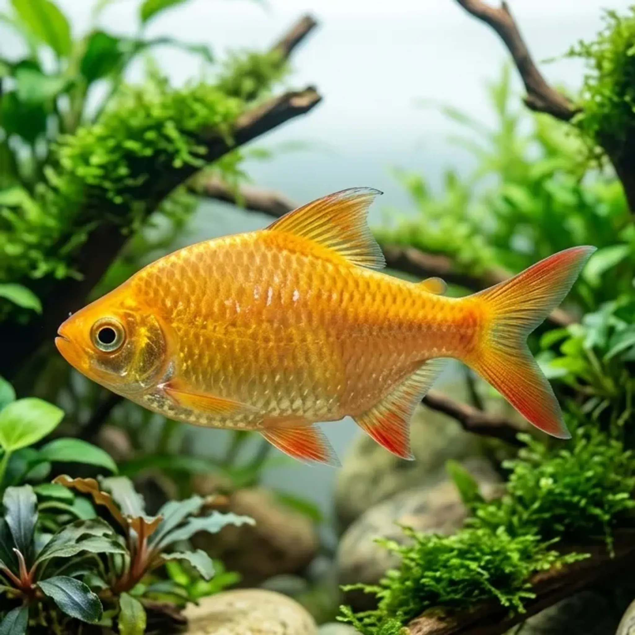 Orange Tinfoil Barb Black Eye