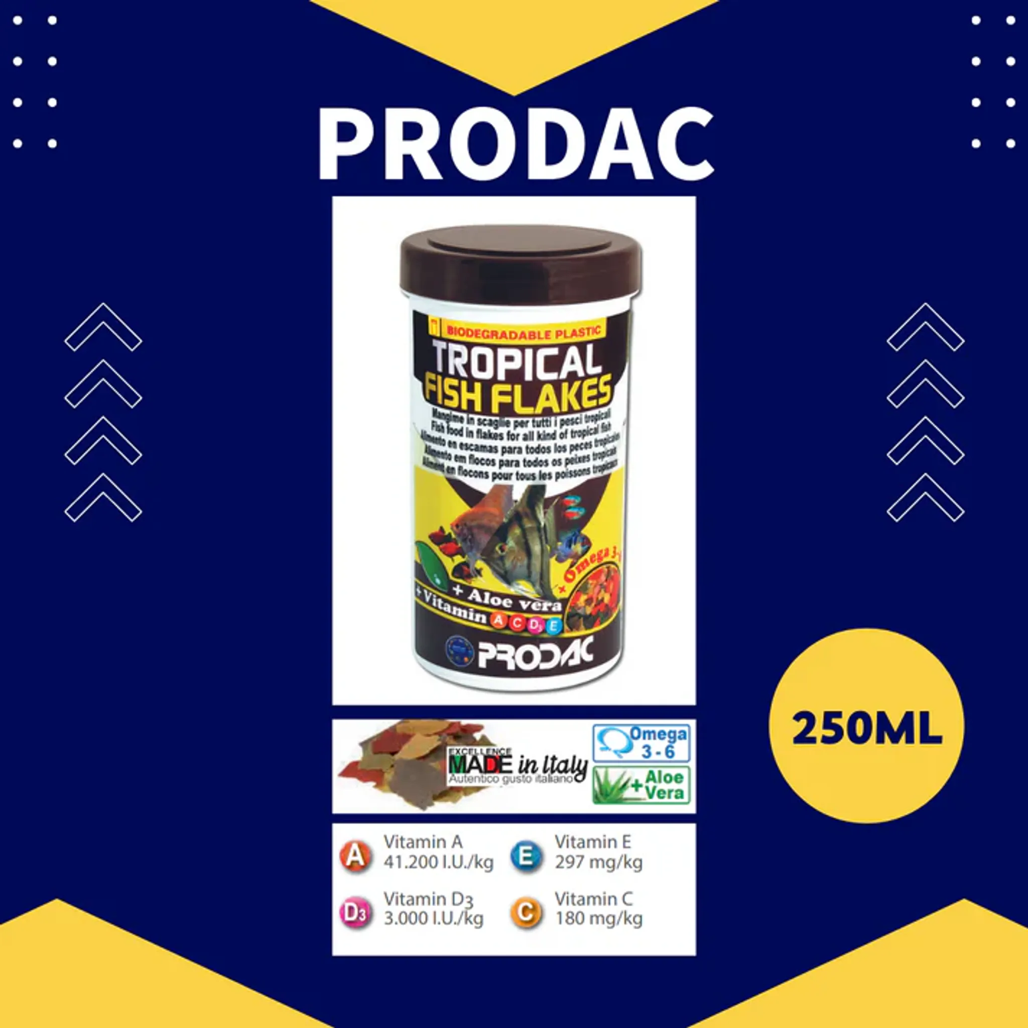 PRODAC Tropical fish flakes
