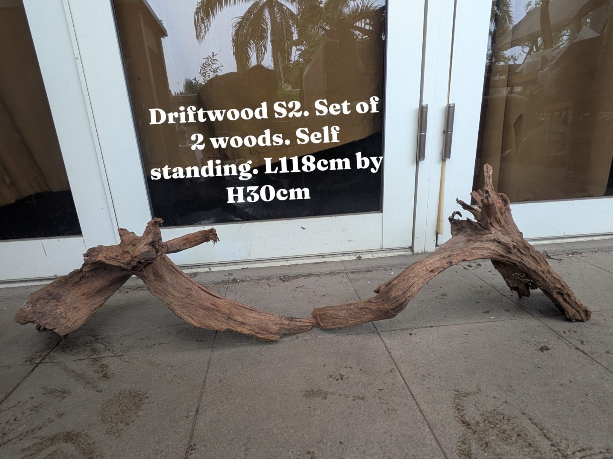 Premium Aquascaping Driftwood S2 | Set of 2 Self-Standing Woods (118cm)