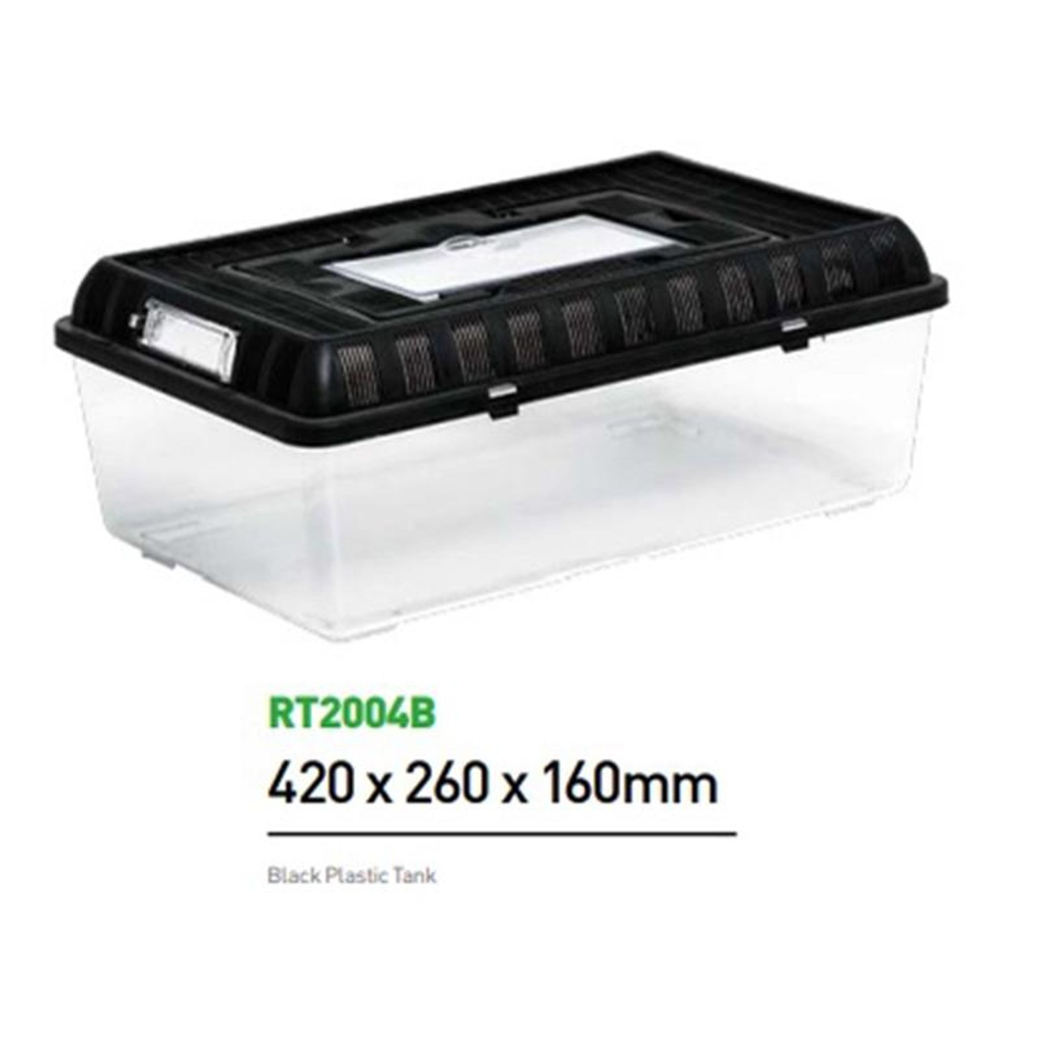 ReptiZoo Clear Plastic Tank (Big Rectangle)
