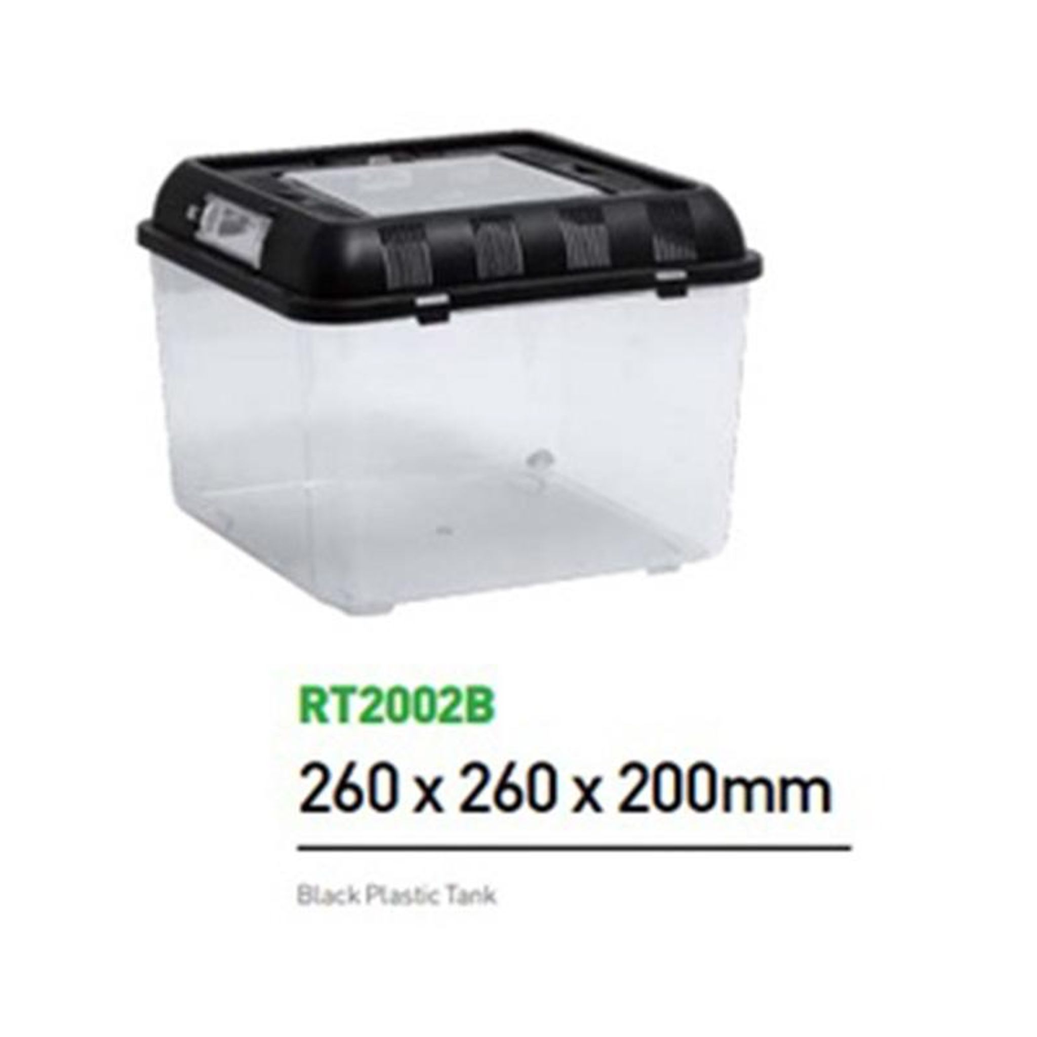 ReptiZoo Clear Plastic Tank (Big Square)