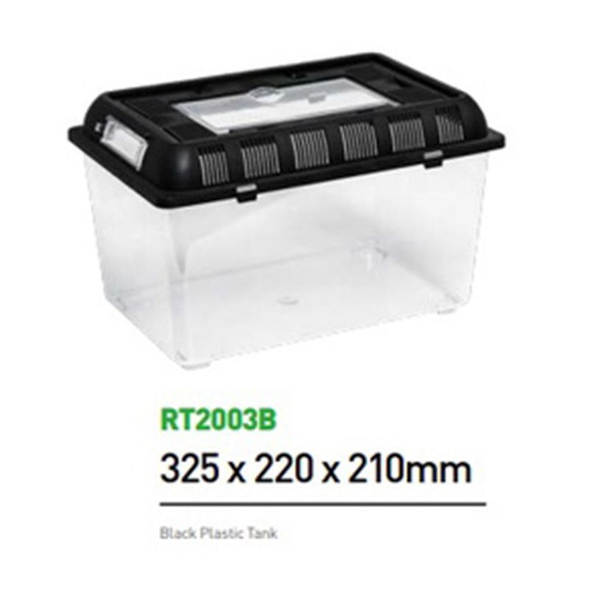 ReptiZoo Clear Plastic Tank (Small Rectangle)