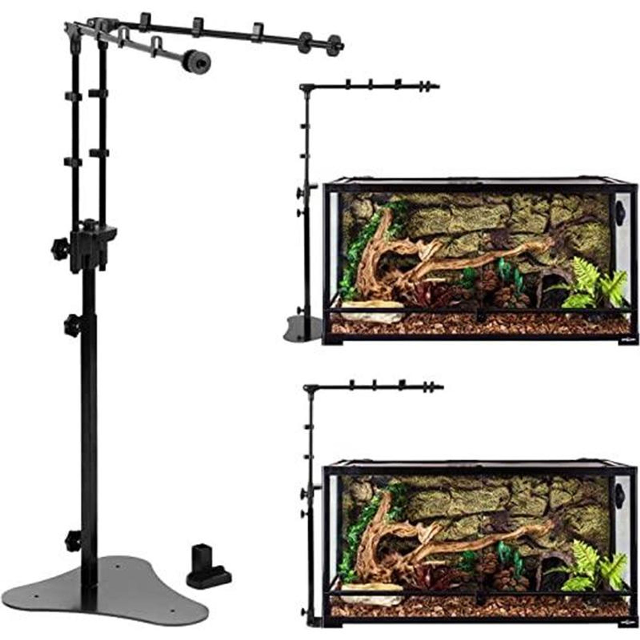 Reptizoo Height Adjustable Clip & Standing Lamp Bracket
