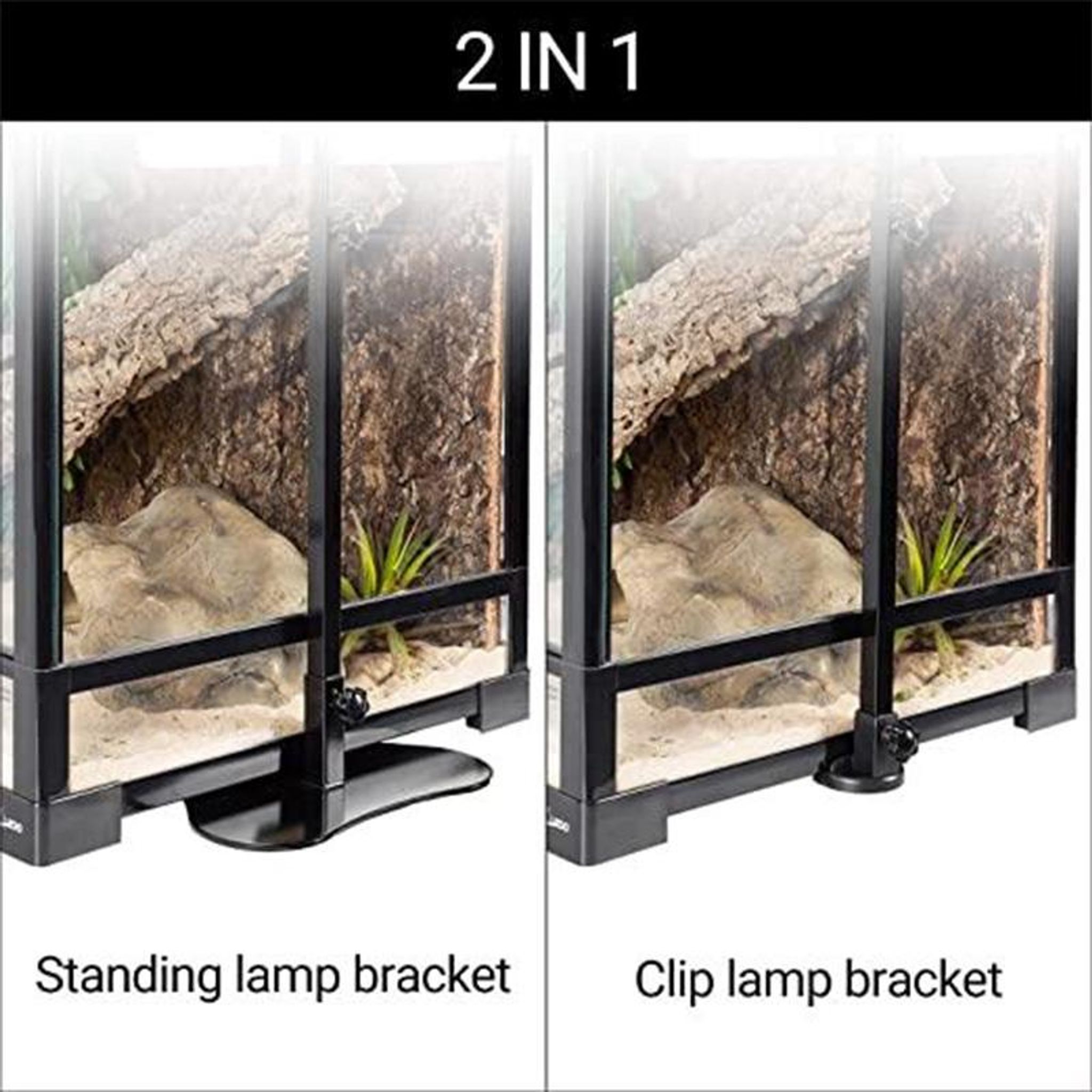 Reptizoo Height Adjustable Clip & Standing Lamp Bracket