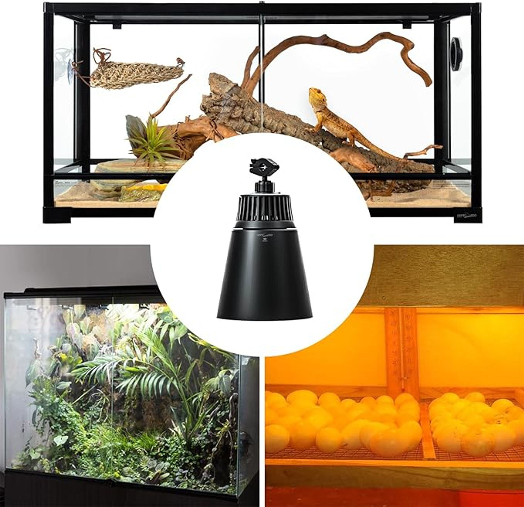 Reptizoo Smart Wifi Deep Dome Lamp Fixture (5.5″)(ZRL04D)