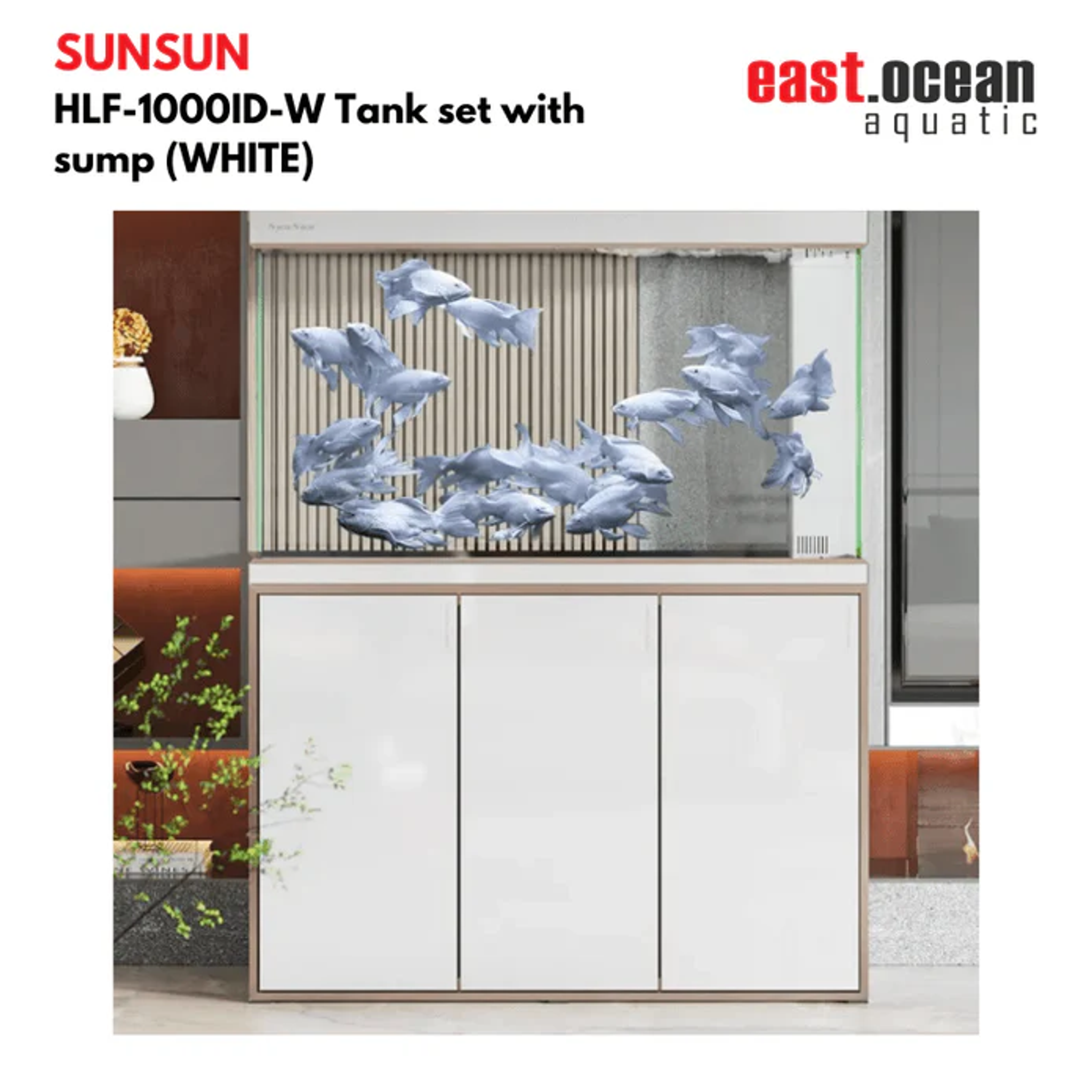 SUNSUN HLF-1000ID Tank set with sump (BLACK / WHITE)