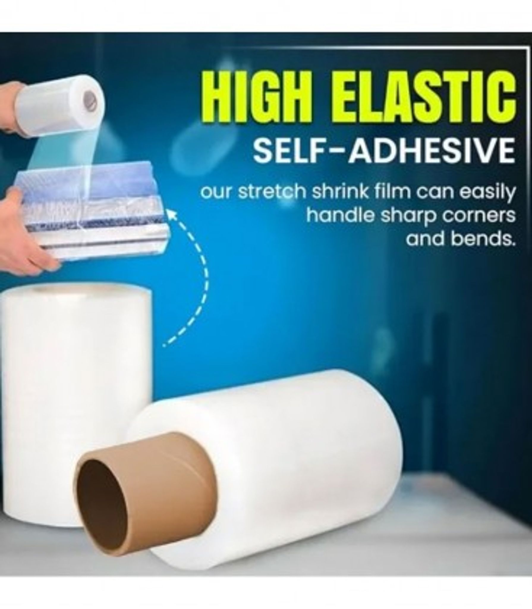 Stretch Film Baby Roll 20 micron x 100mm x 150m