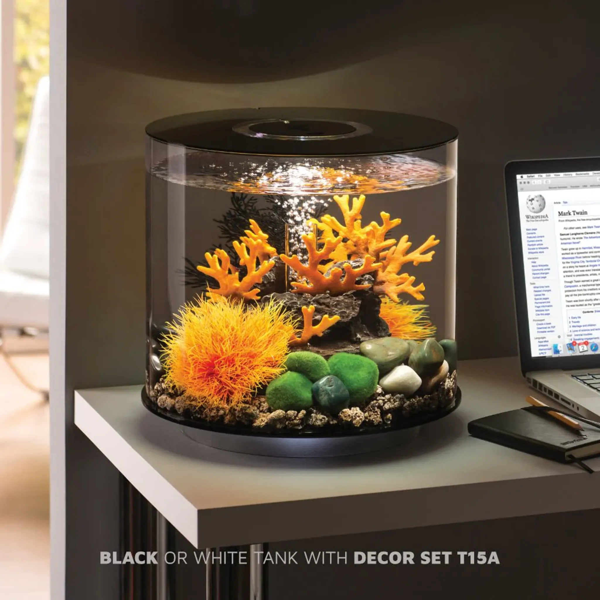 biOrb TUBE 15 Aquarium (MCR - Multi-Color Remote)