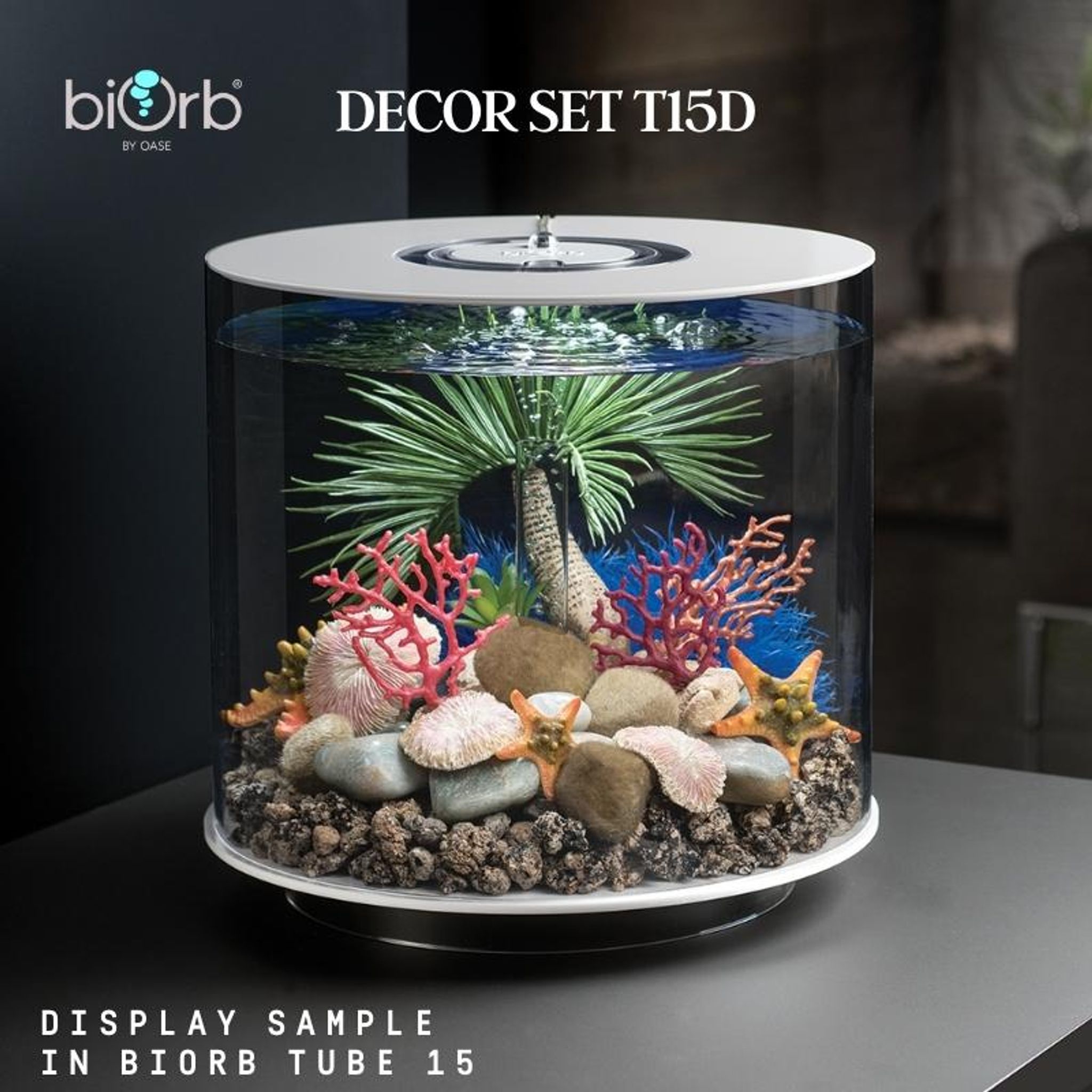 biOrb TUBE 15 Aquarium (MCR - Multi-Color Remote)