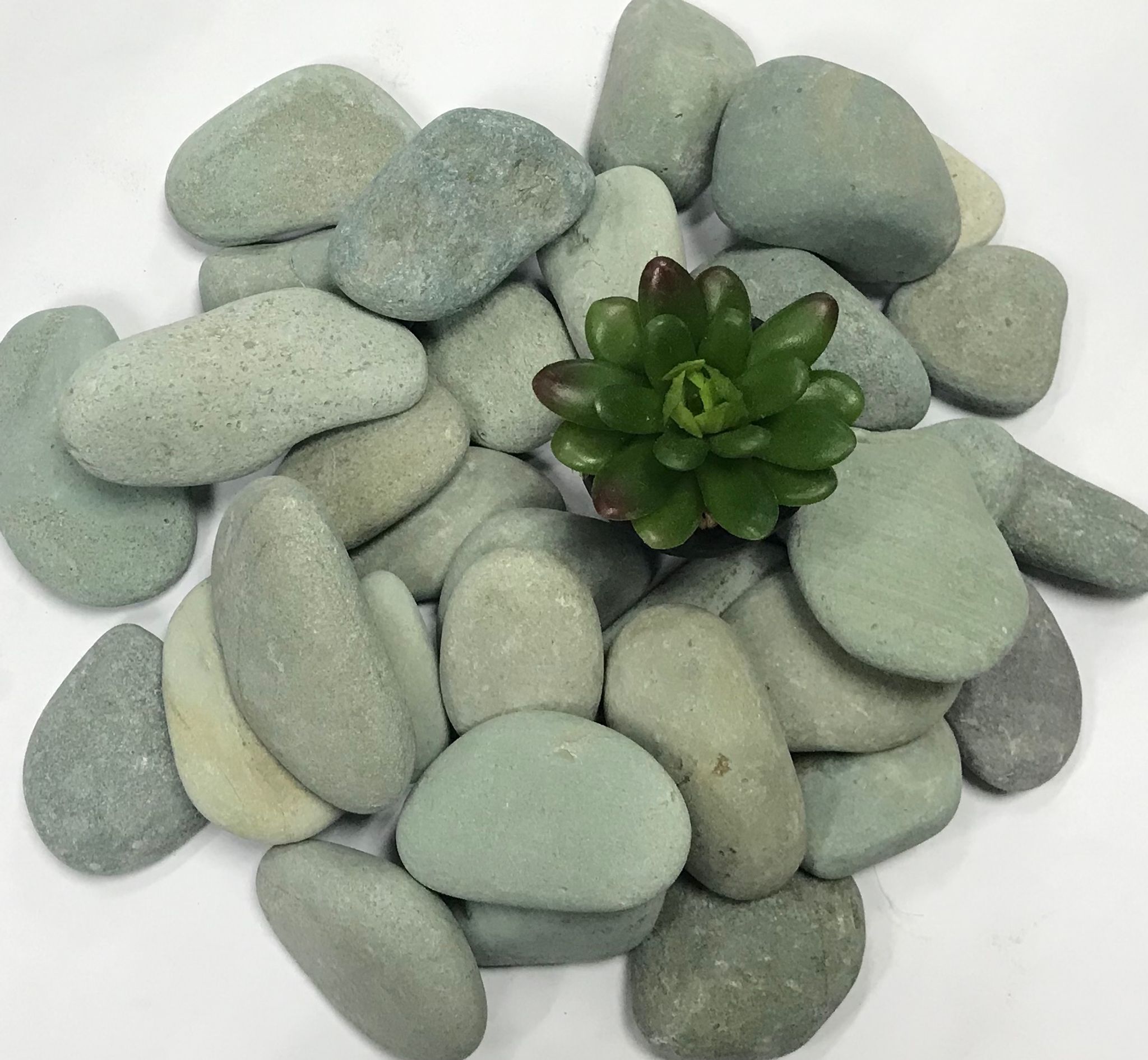 GREEN PEBBLE STONE (20kg)