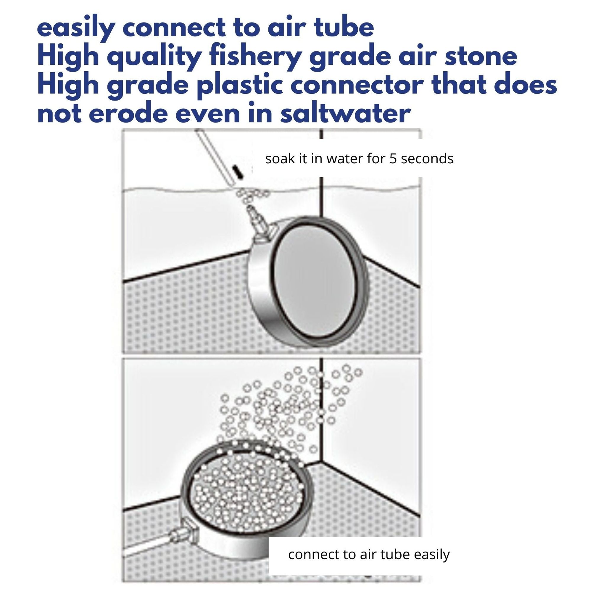 ANGEL AQUA Air Stone (Round Plate) DY-104 Series