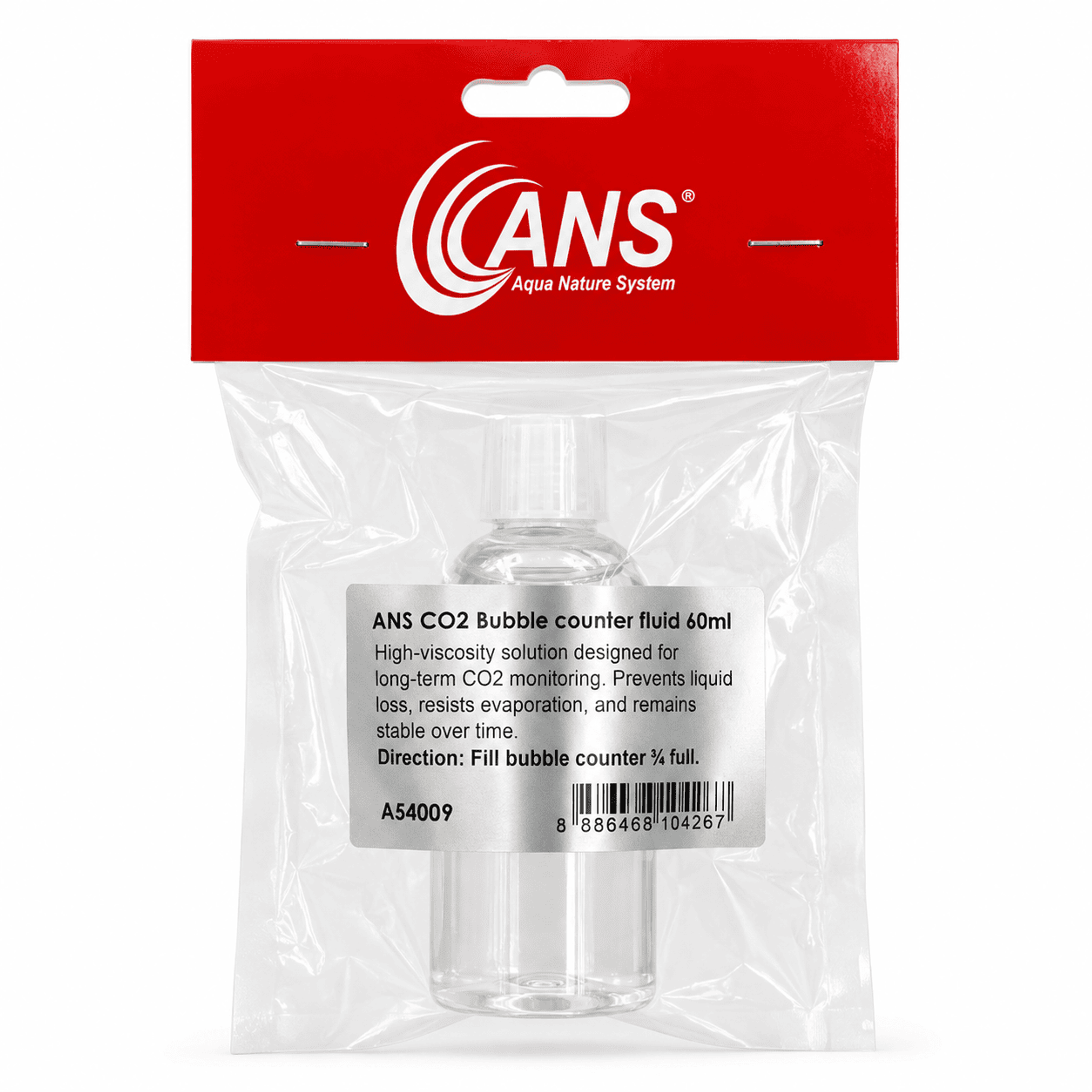 ANS CO2 Bubble Counter and Counter Fluid