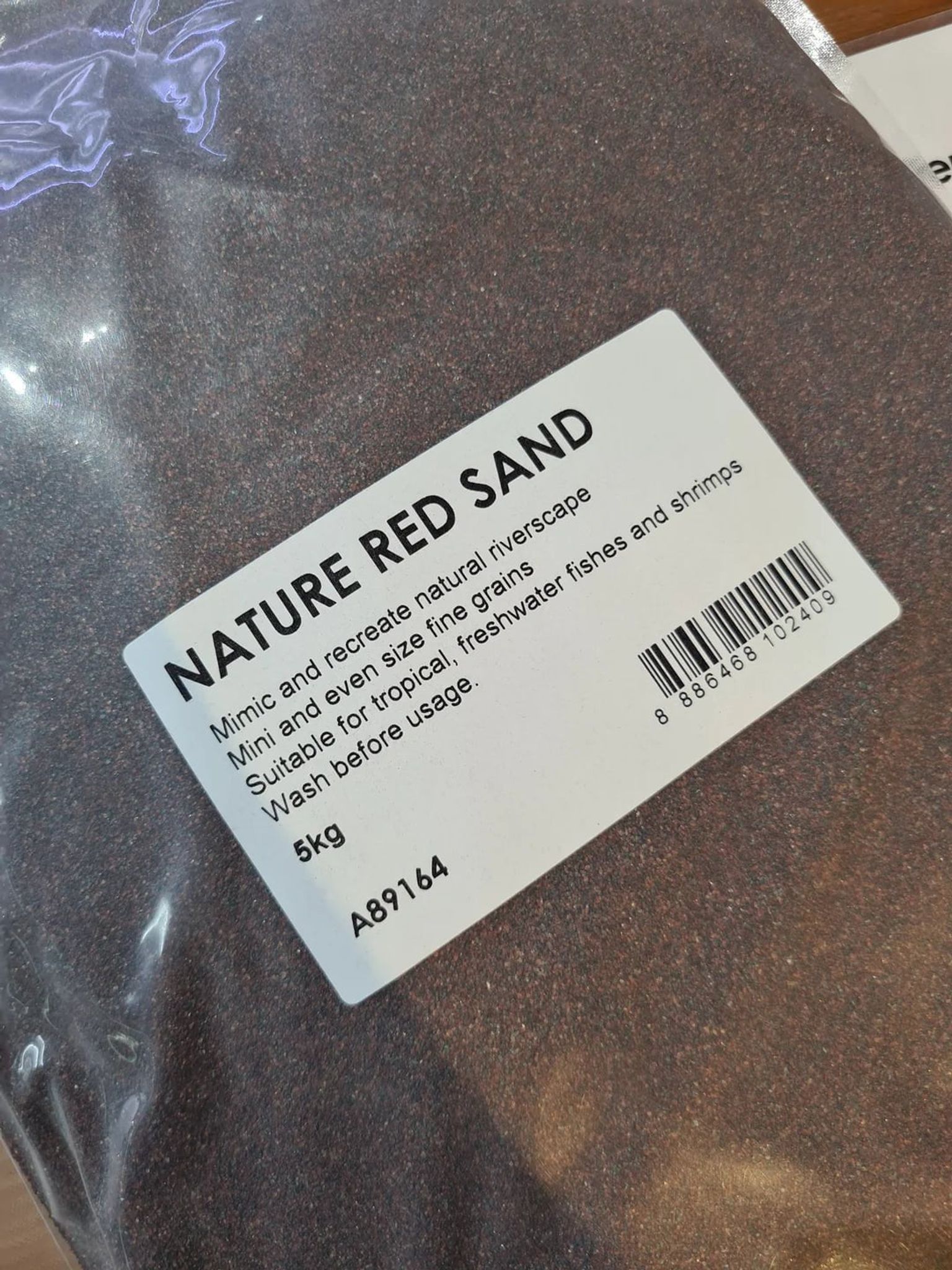 ANS NatureSand Red Sand 1kg/5kg (great sand for biotope)