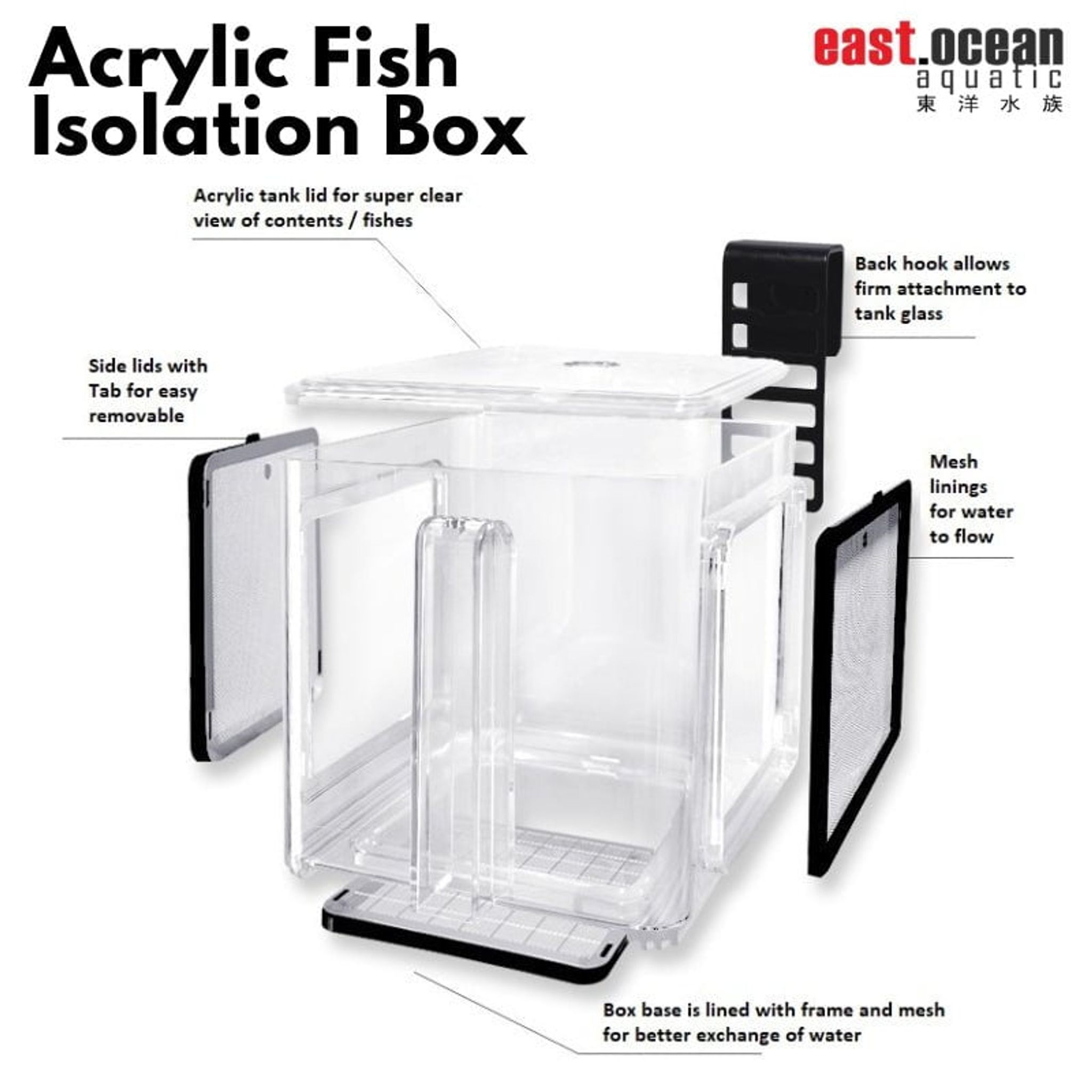 AQUAPRO HS-402 Acrylic Fish Isolation Box