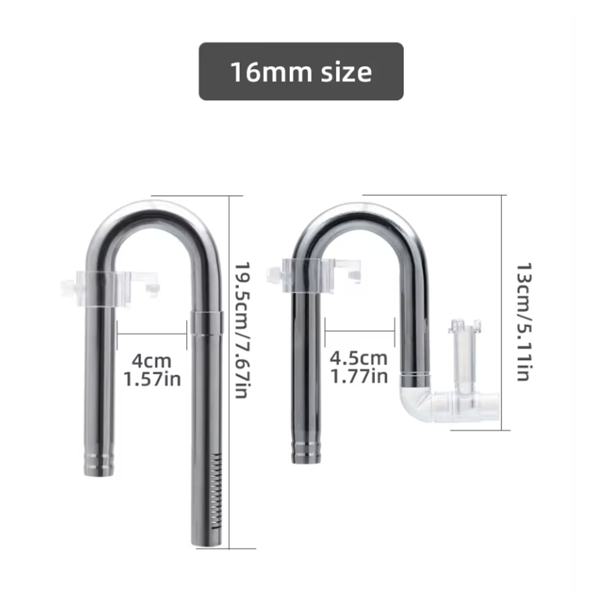 AQUAPRO NVS Skimmer Outflow & Inflow 12mm/16mm (suckers included)