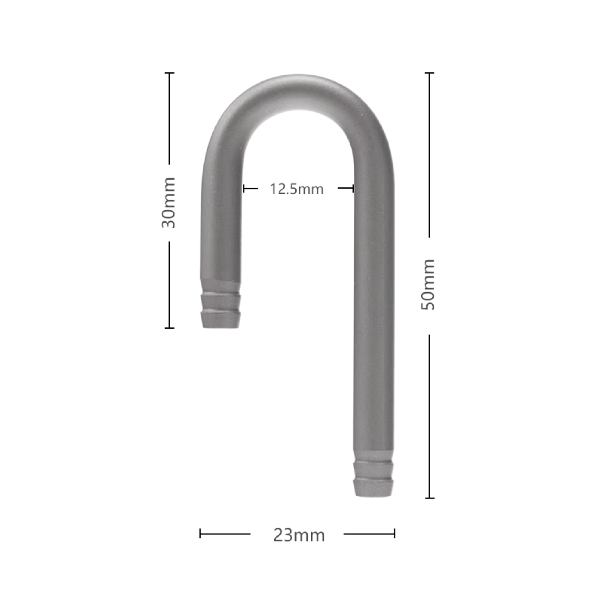 AQUAPRO Stainless Steel U-Pipe 6mm (for co2 or air tube)