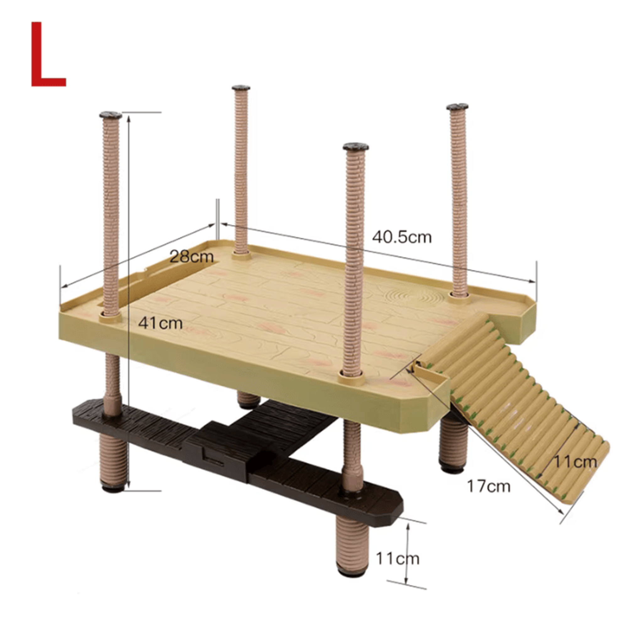 BARBAROUS Growth Turtle Pier (S/M/L) - Basking Platform
