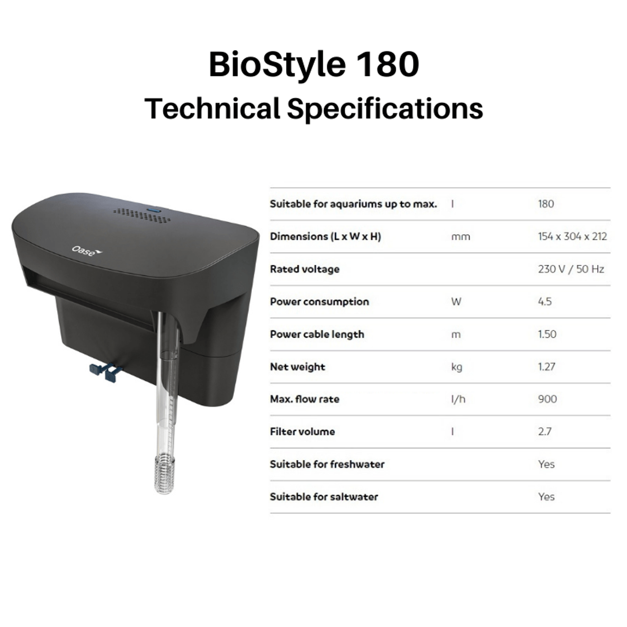 Oase BioStyle Hang On Back Filter (75/115/180)
