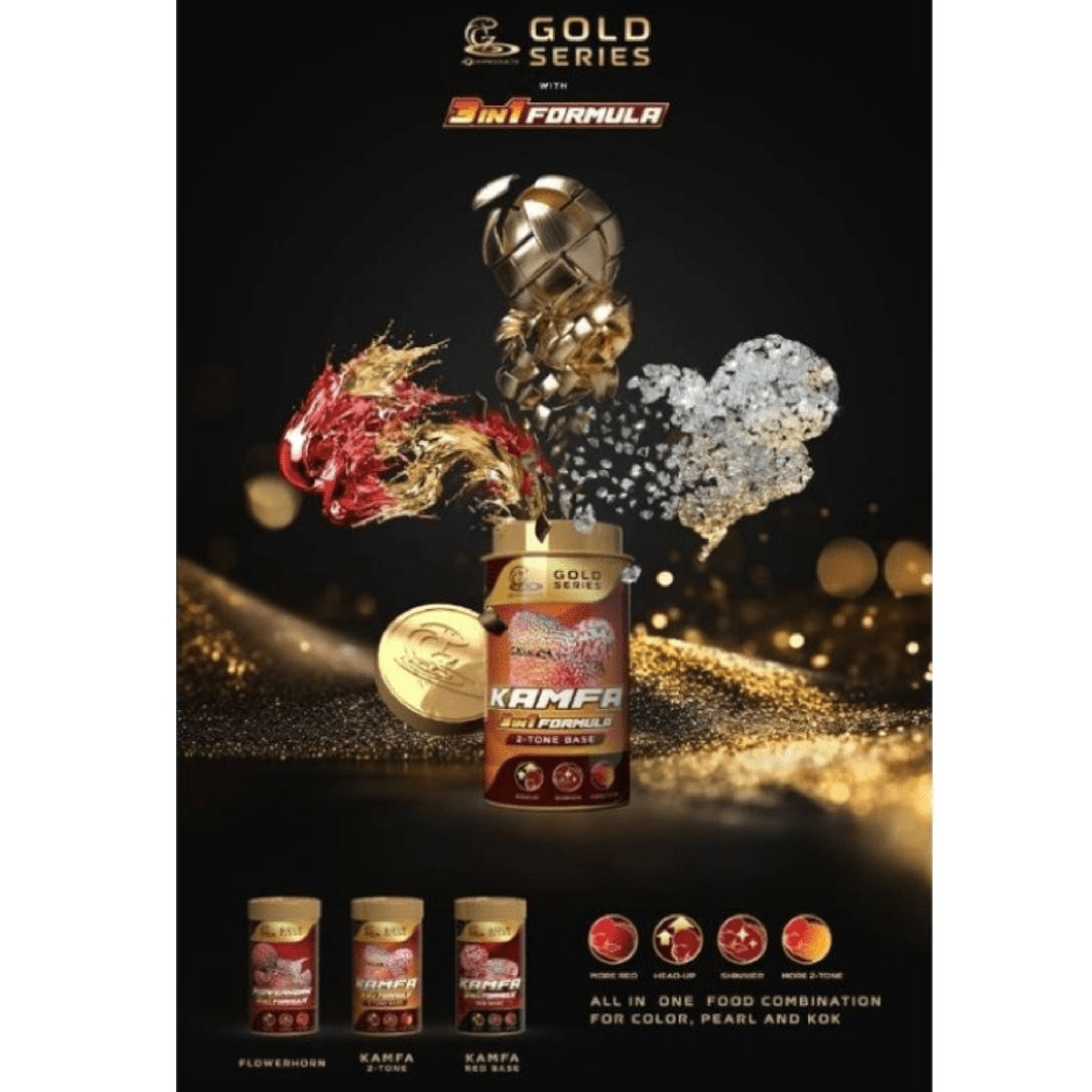 CZ Aqua GOLD 3in1 Kamfa (Red Base) 120g