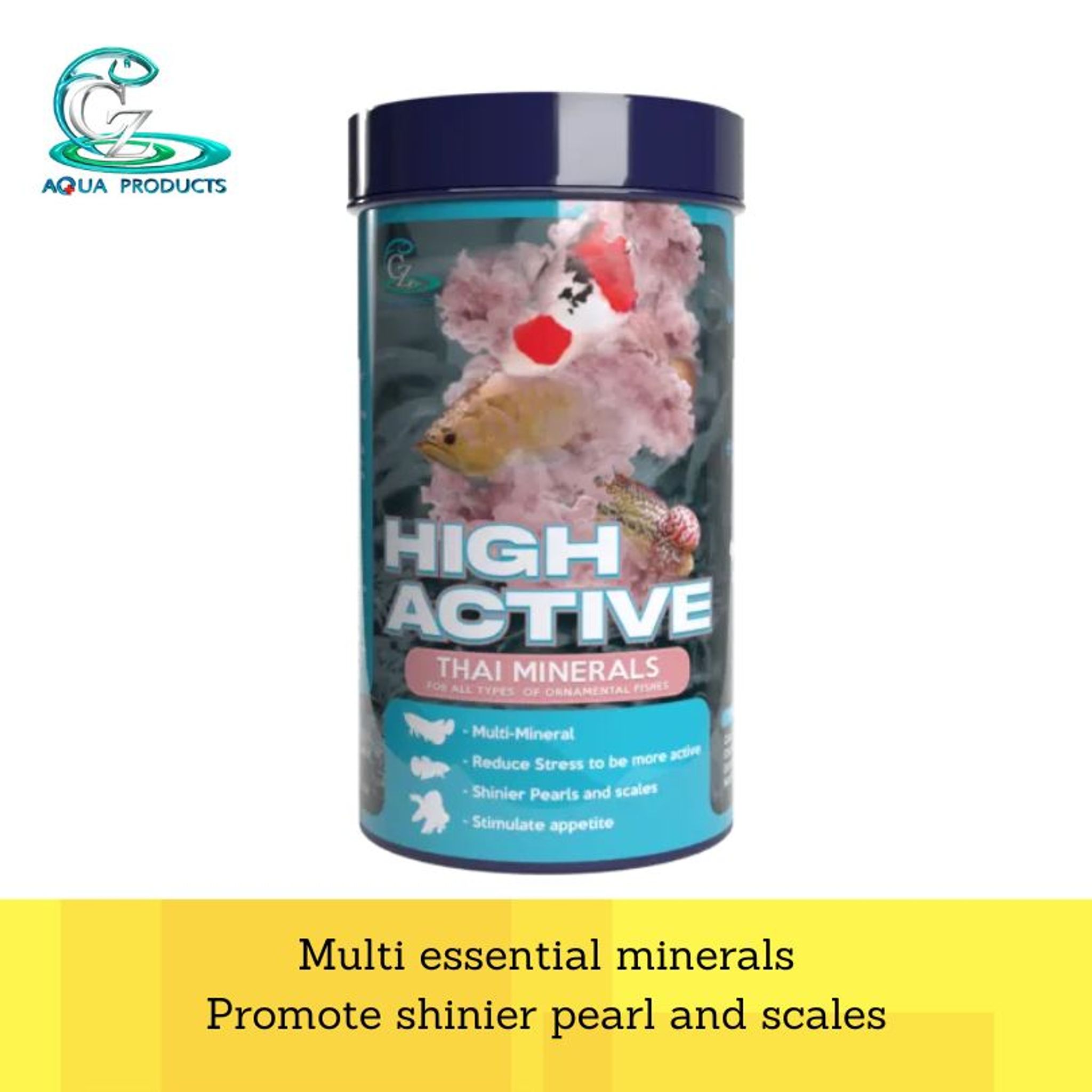 CZ Aqua High active - 100/200g (Thai minerals for flowerhorn, arowana, koi, goldfish)