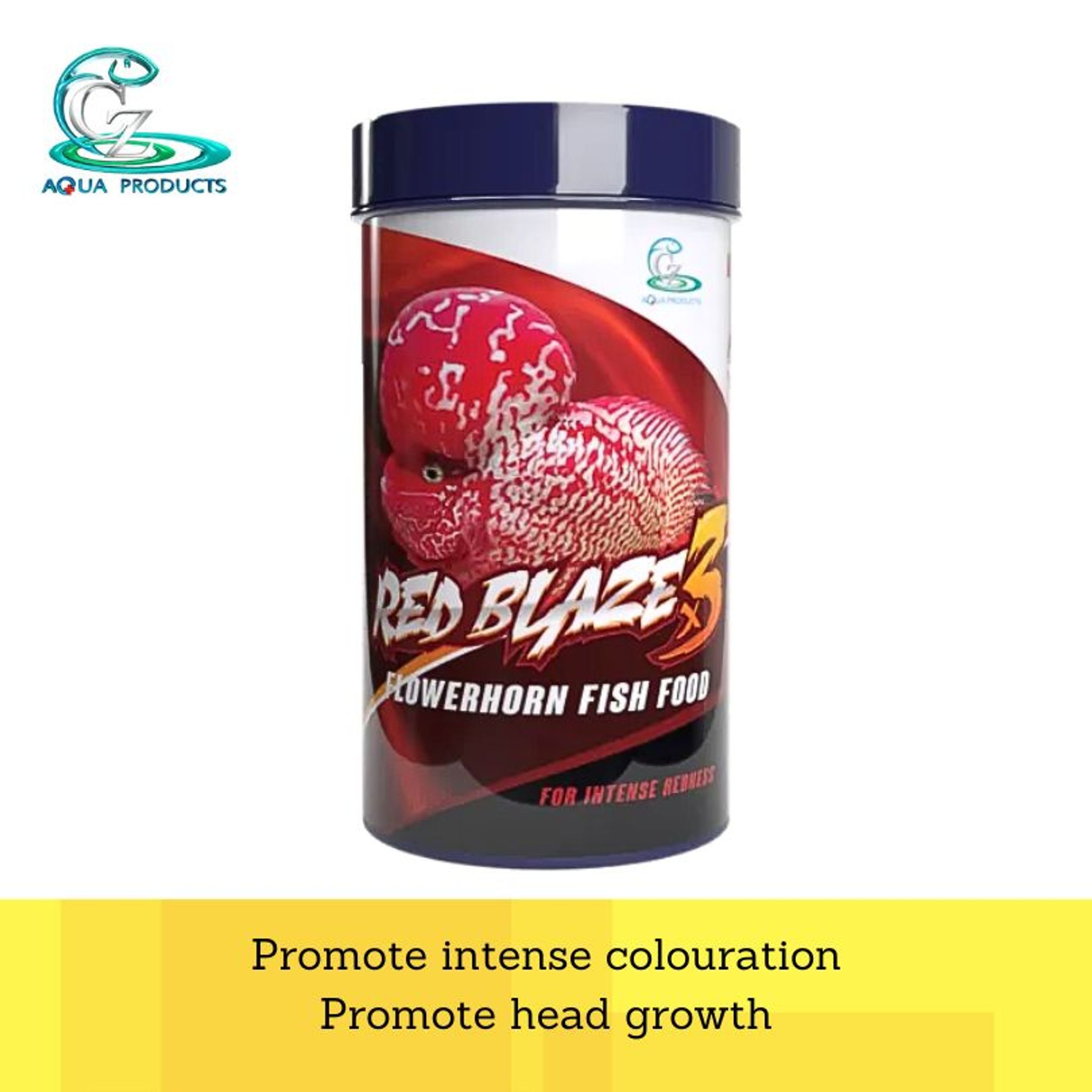 CZ Aqua Red blaze x3 100g (Intense Red Fish Food For Flowerhorn)