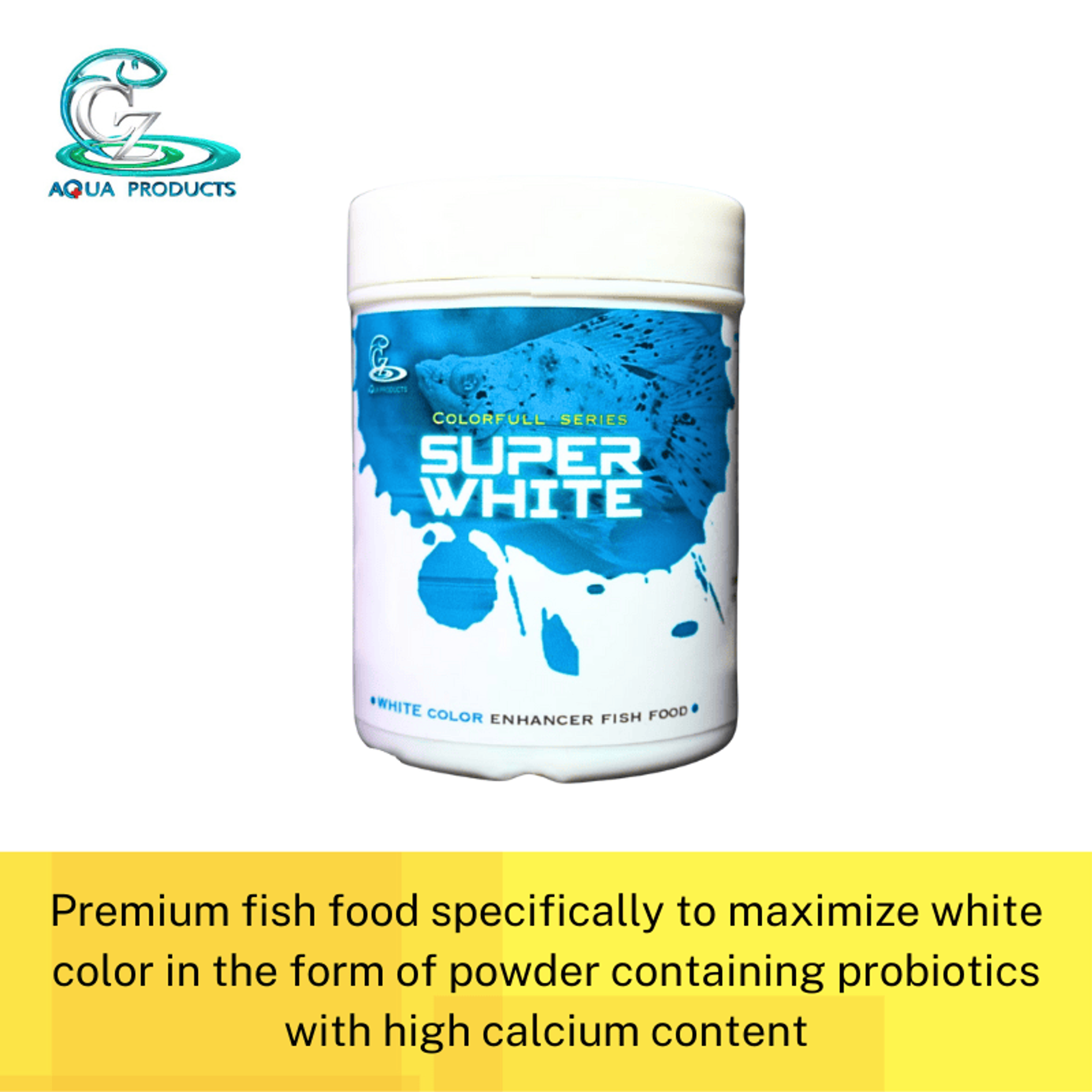 CZ Aqua Super White 50g (specially design for Molly fish)