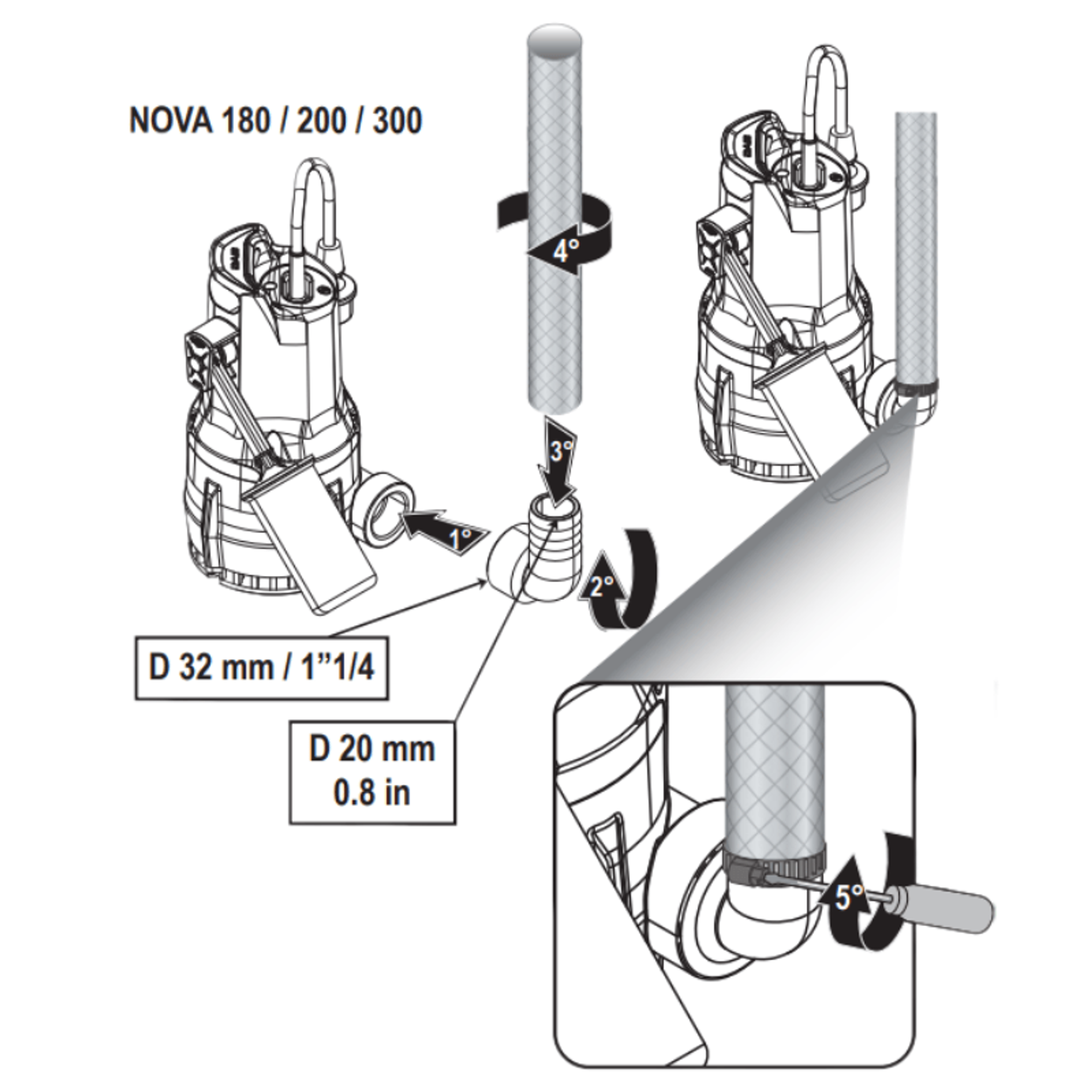 DAB NOVA 600 Submersible Pump (Non-Auto w/o Float)