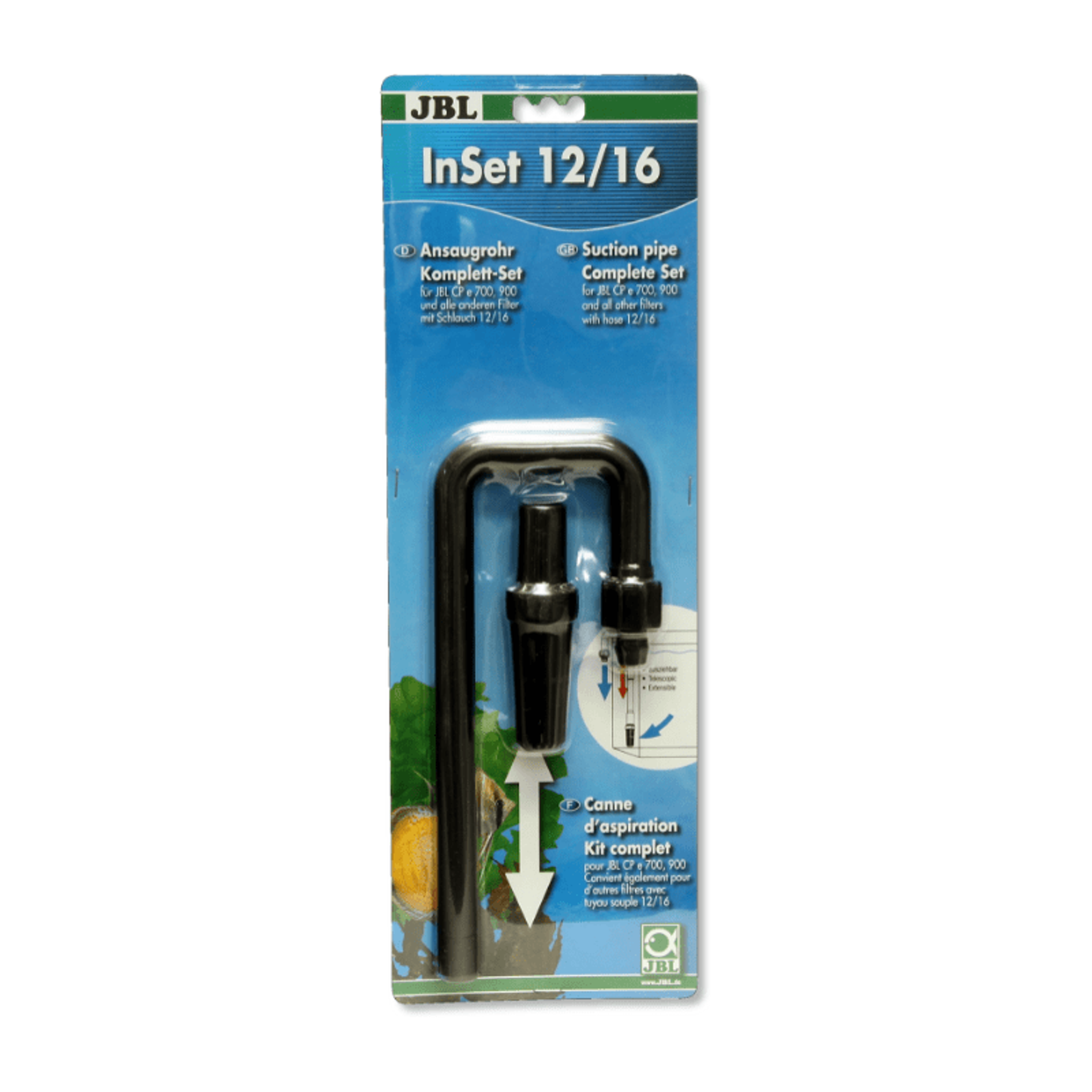 JBL InSet 12/16 inlet pipe set / JBL InSet 16/22 inlet pipe set - (Suction pipe set for external aquarium filters)