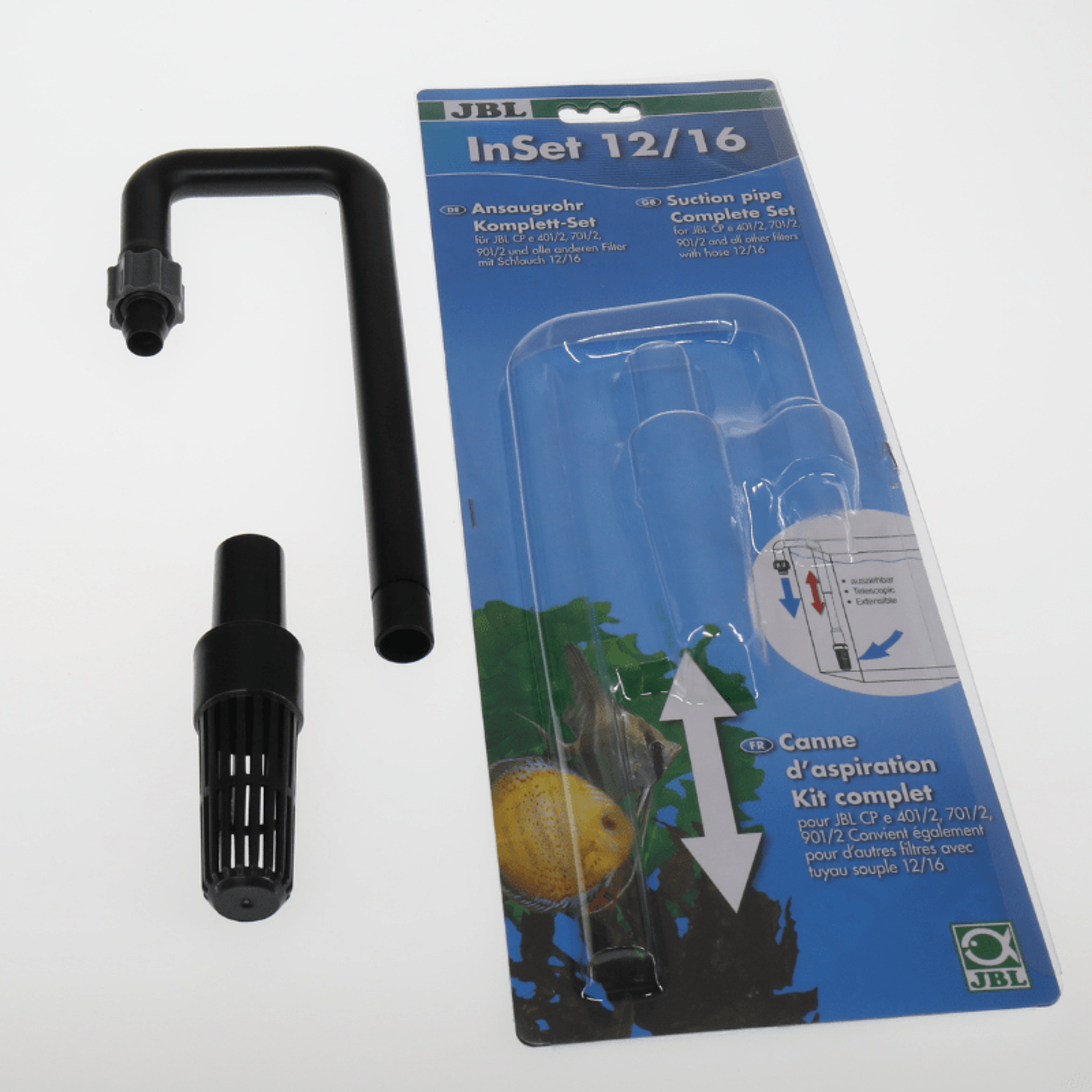 JBL InSet 12/16 inlet pipe set / JBL InSet 16/22 inlet pipe set - (Suction pipe set for external aquarium filters)