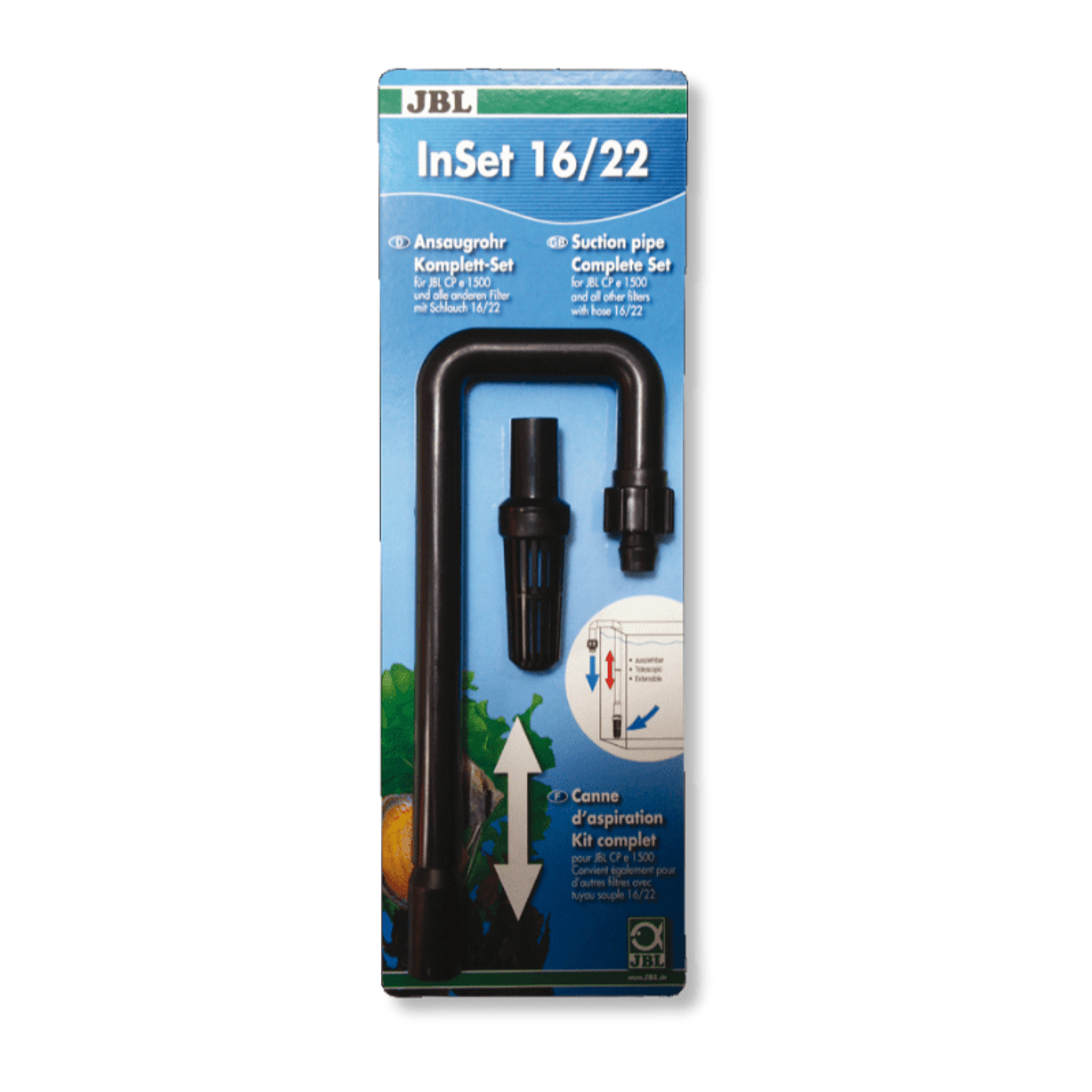 JBL InSet 12/16 inlet pipe set / JBL InSet 16/22 inlet pipe set - (Suction pipe set for external aquarium filters)
