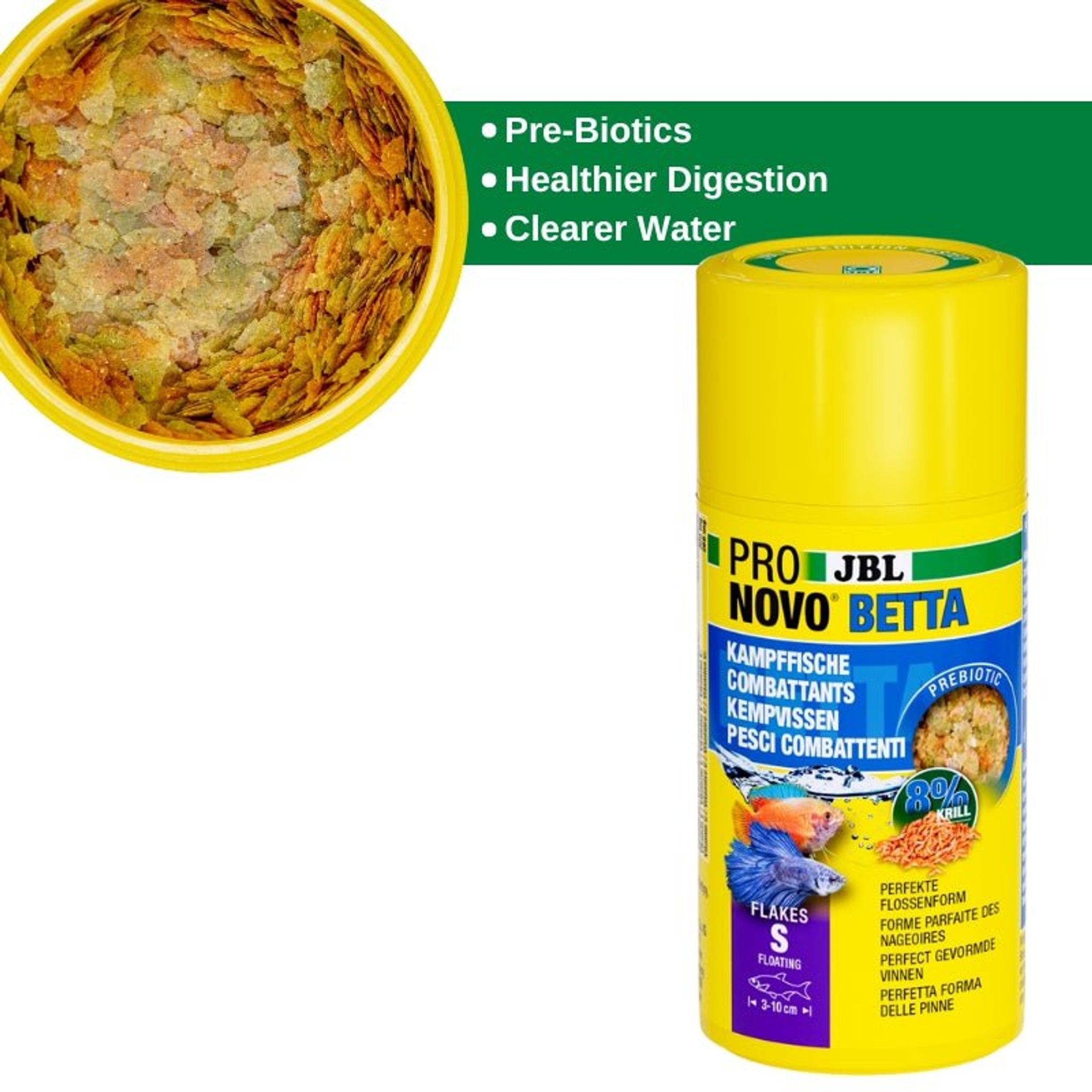 JBL ProNovo Betta Flakes S (For All Fishes)