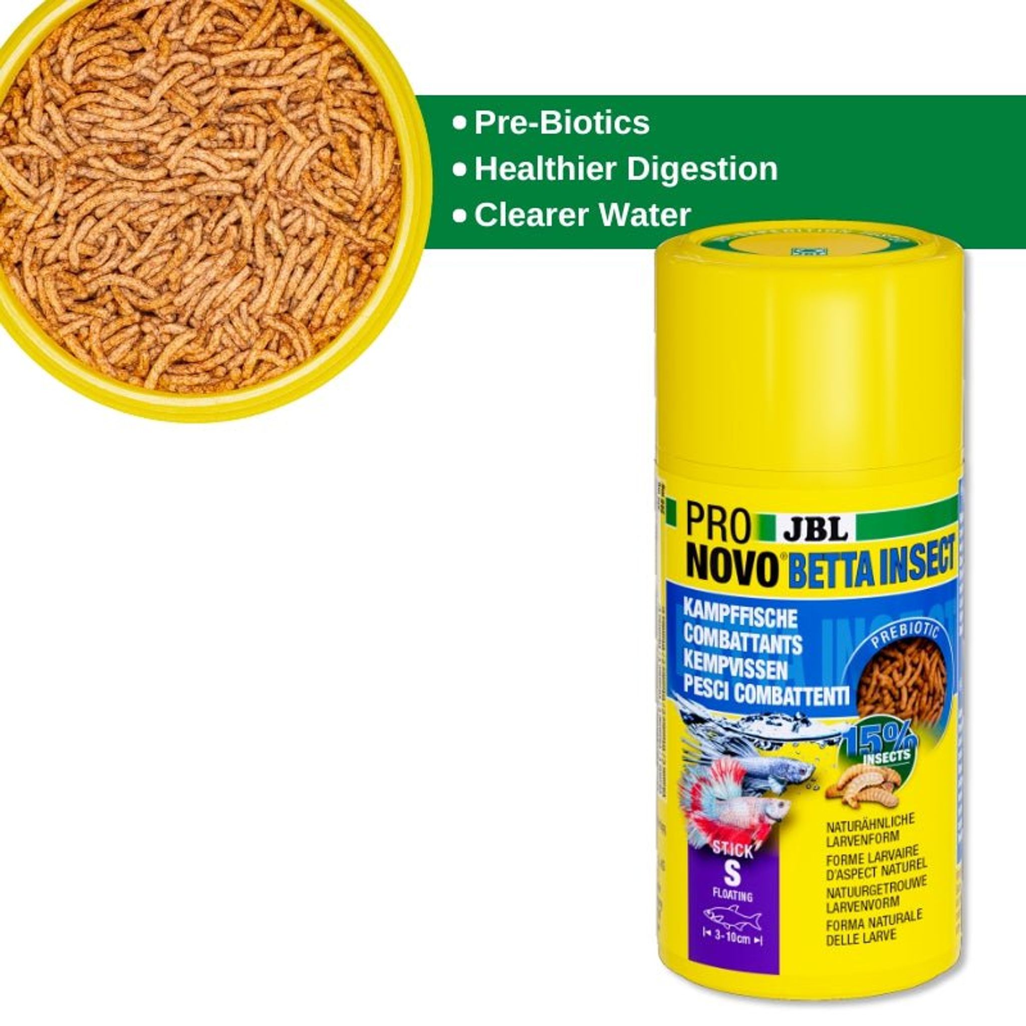 JBL ProNovo Betta Insect Stick S (insect treat for bettas)