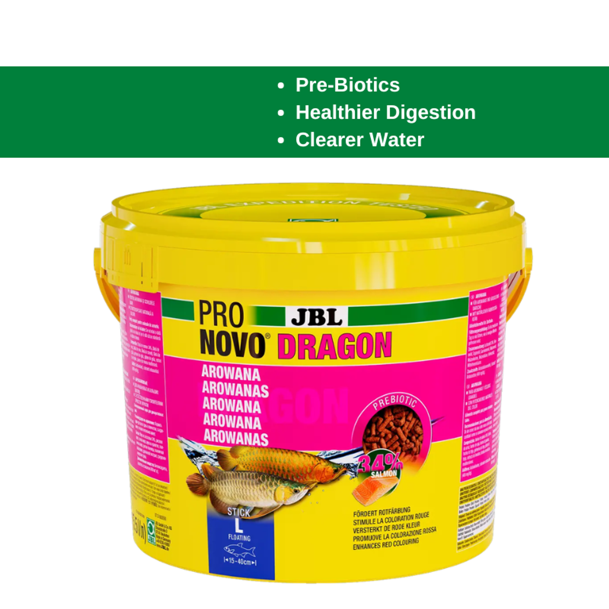 JBL Pronovo Dragon Stick M/L, High protein arowana feed