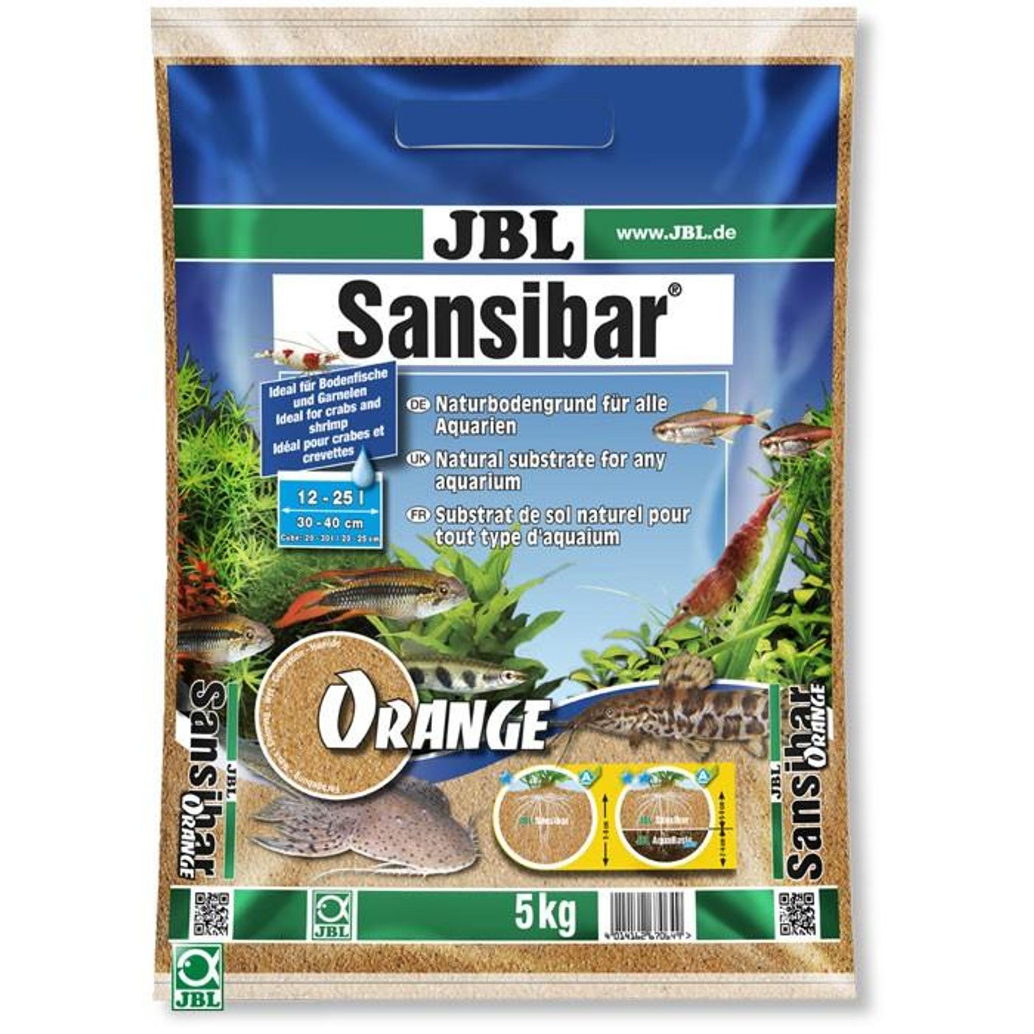 JBL Sansibar Orange 5kg (pH Neutral Sand)