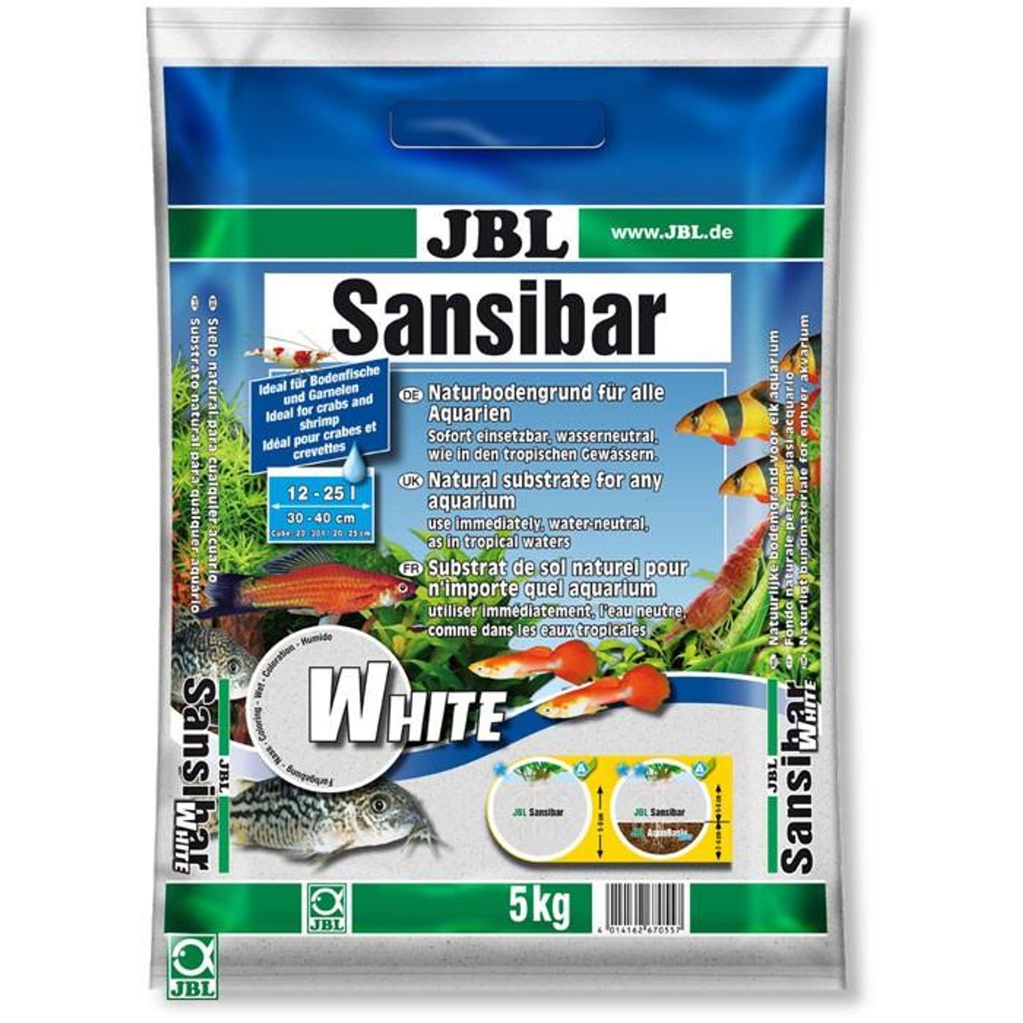 JBL Sansibar White 5kg (pH Neutral Sand)