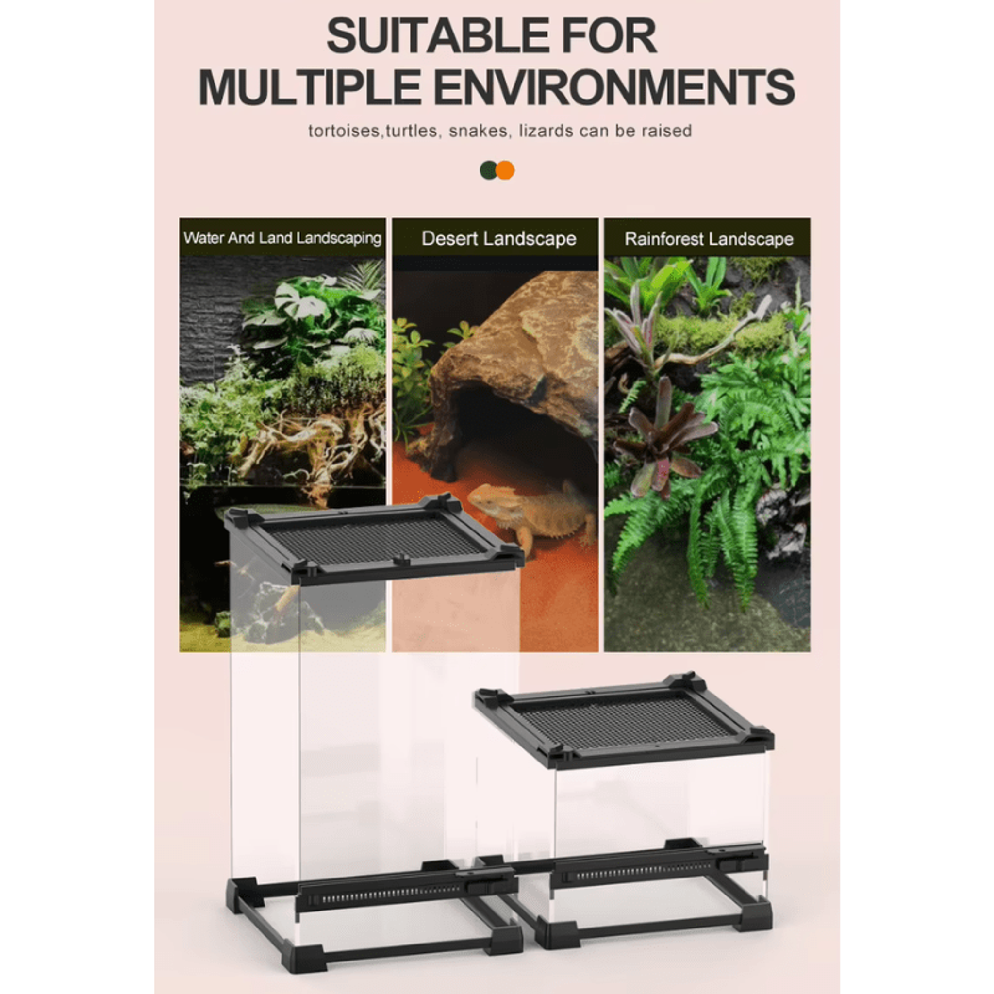 NOMOYPET YL-11/YL-10 Terrarium Tank (single/double door)